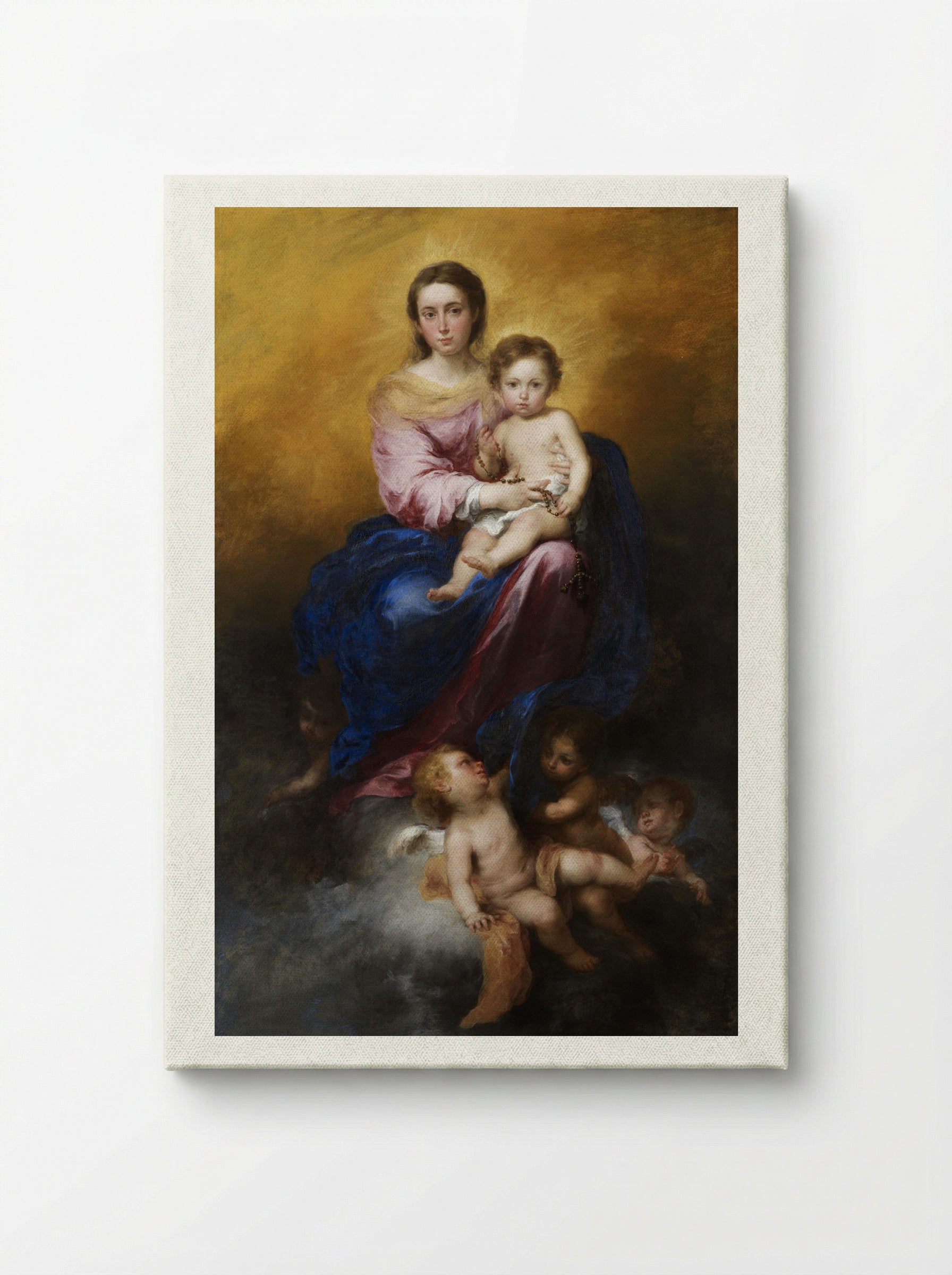 The Virgin of the Rosary - Bartolomé Esteban Murillo - Canvas