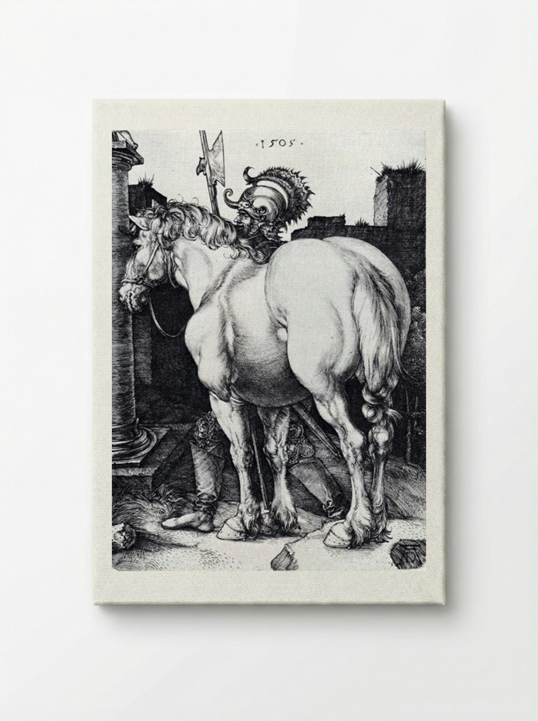 The Large Horse - Albrecht Dürer - Canvas