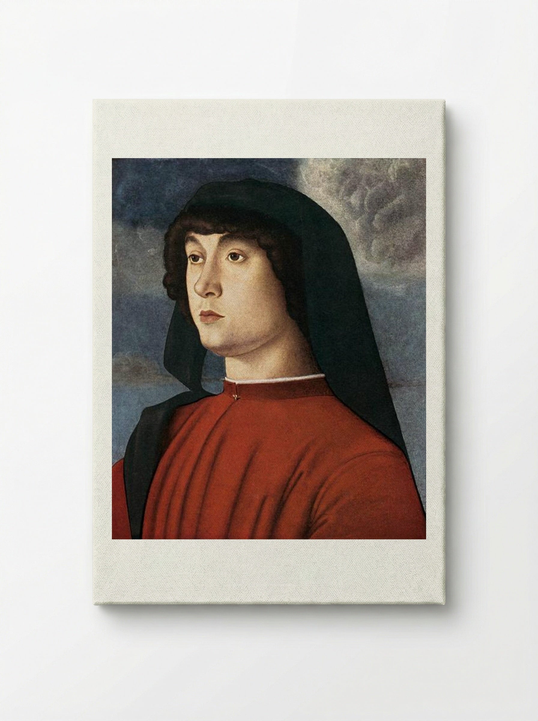 Portrait of a Young Man in Red - Giovanni Bellini - Canvas