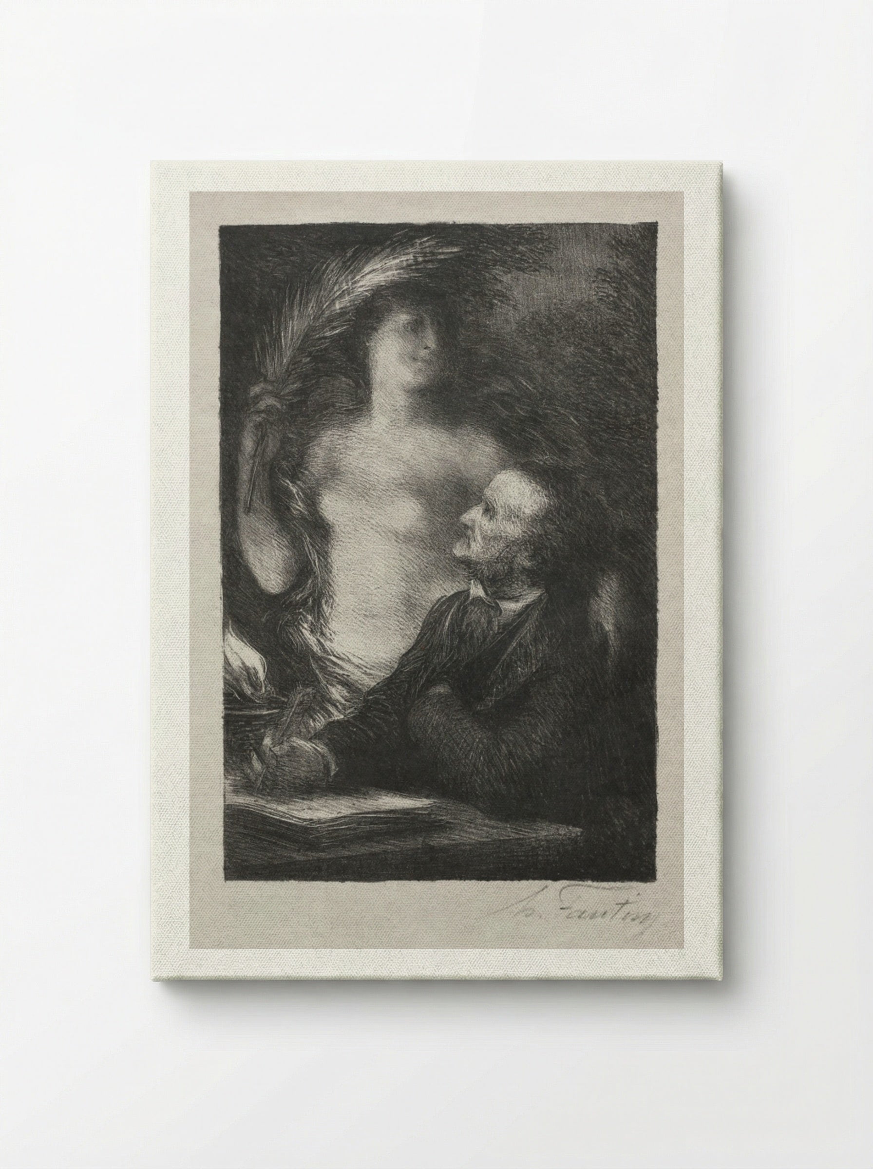 The Muse - Henri Fantin-Latour - Canvas