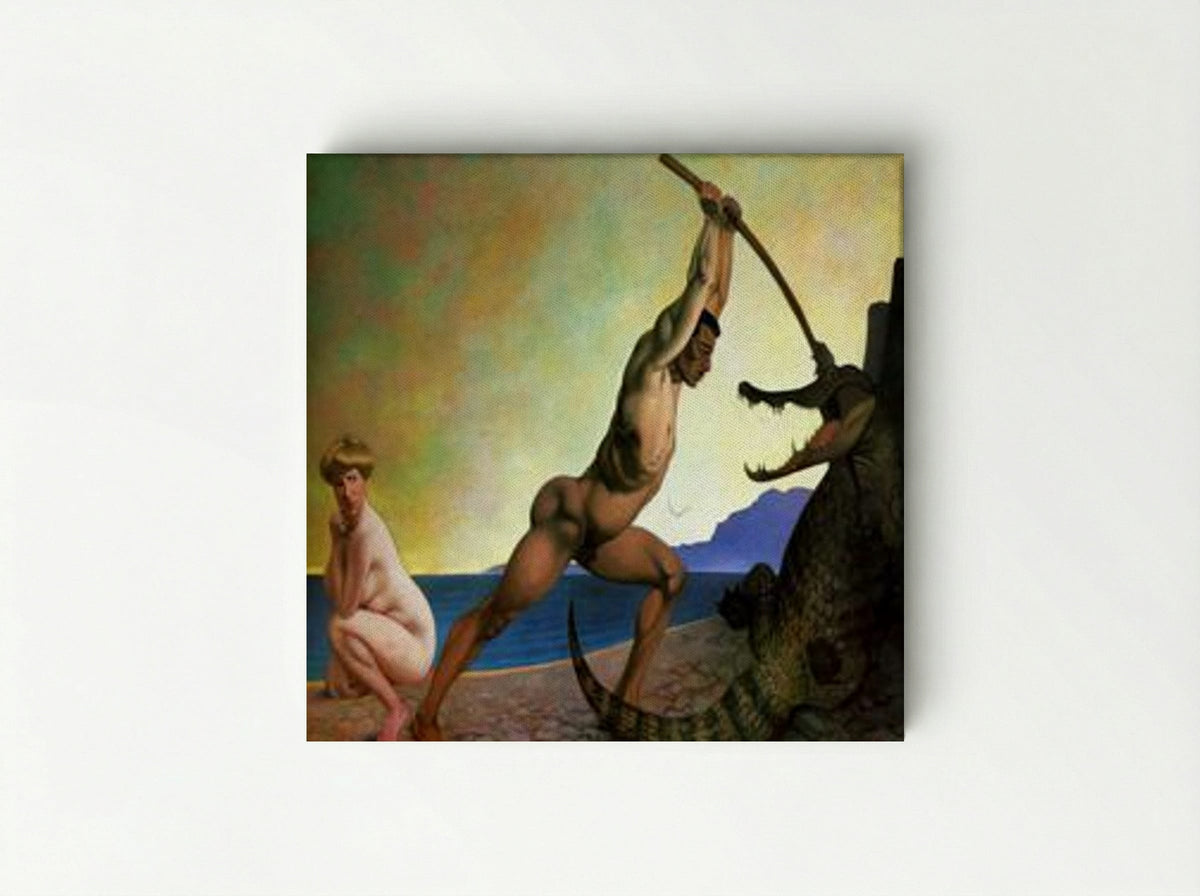Perseus Killing the Dragon - Félix Vallotton - Canvas