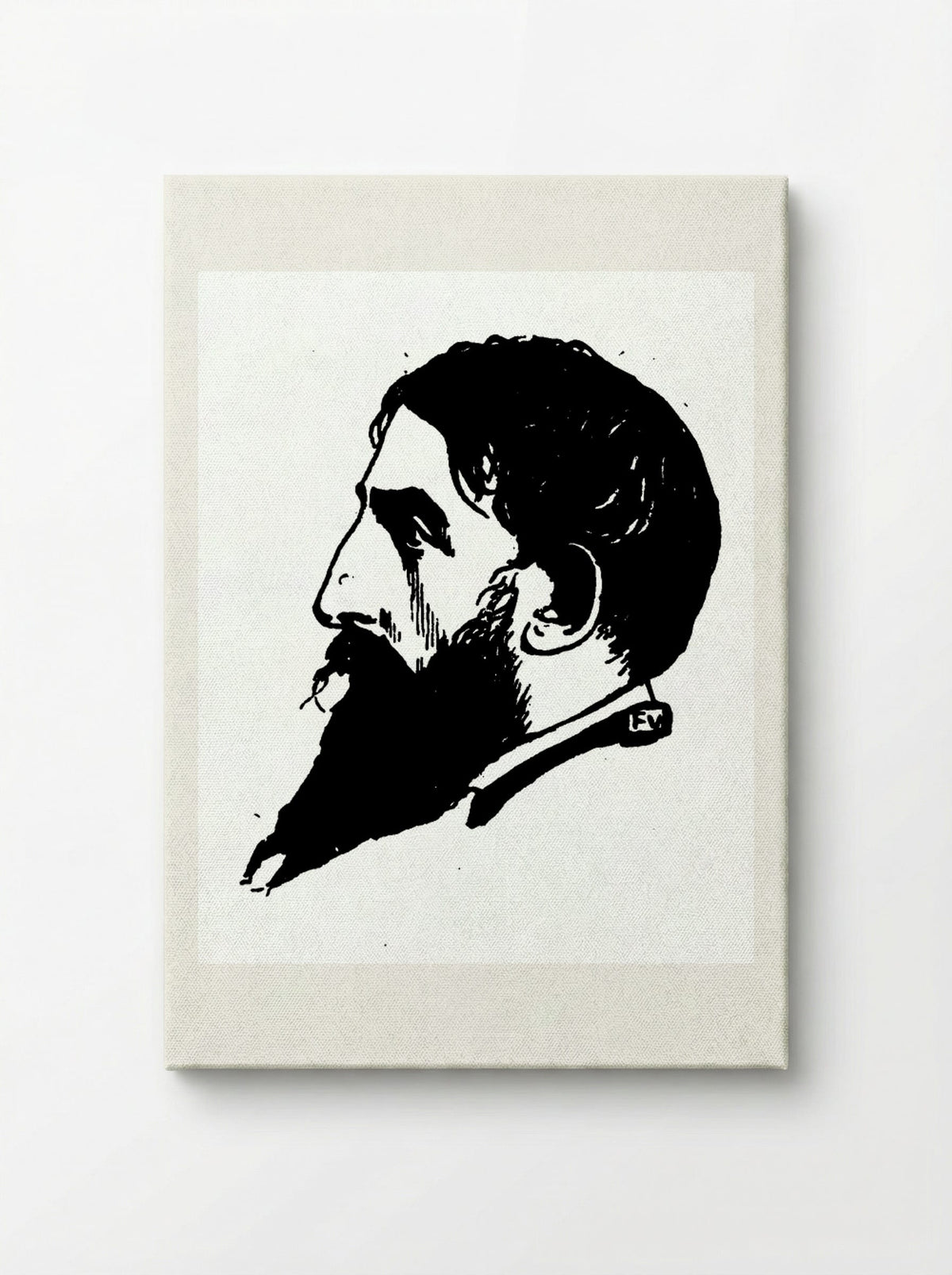 Portrait of Jehan Rictus - Félix Vallotton - Canvas