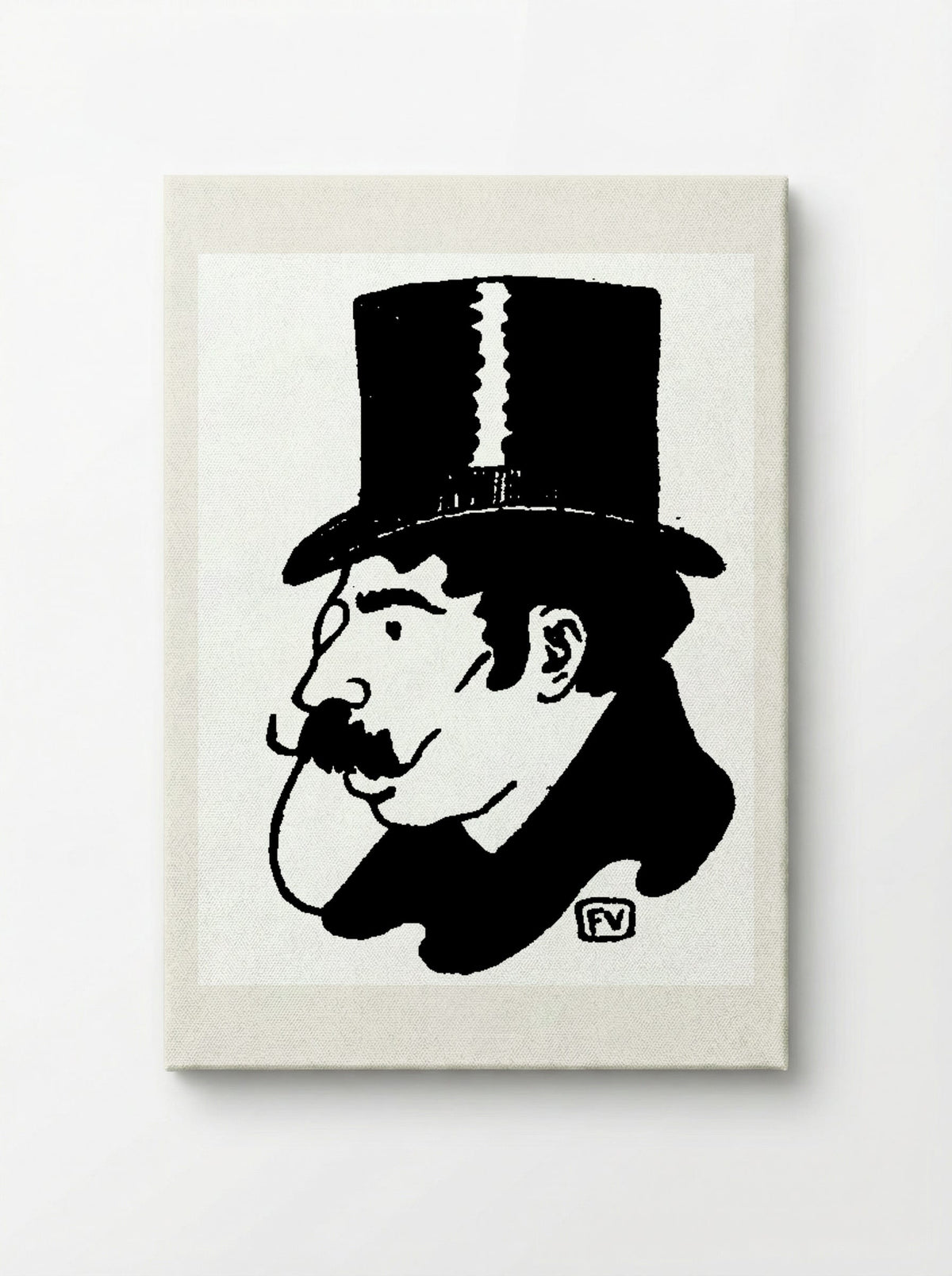 Portrait of Jean Moréas - Félix Vallotton - Canvas