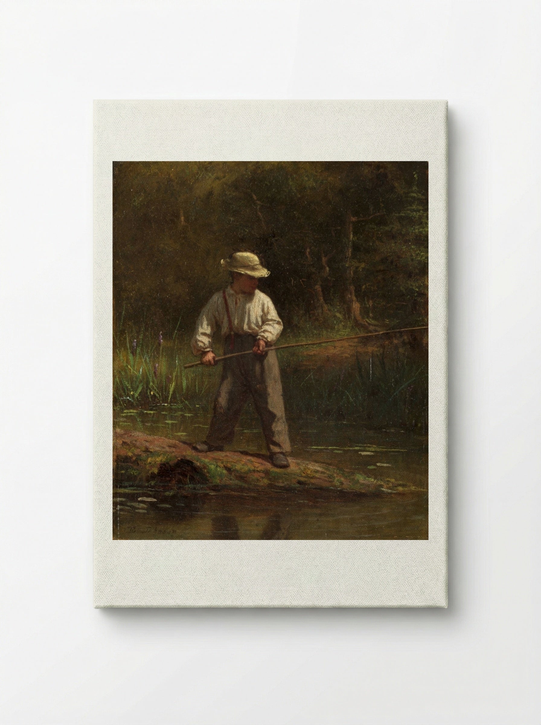 Boy Fishing - Eastman Johnson - Canvas