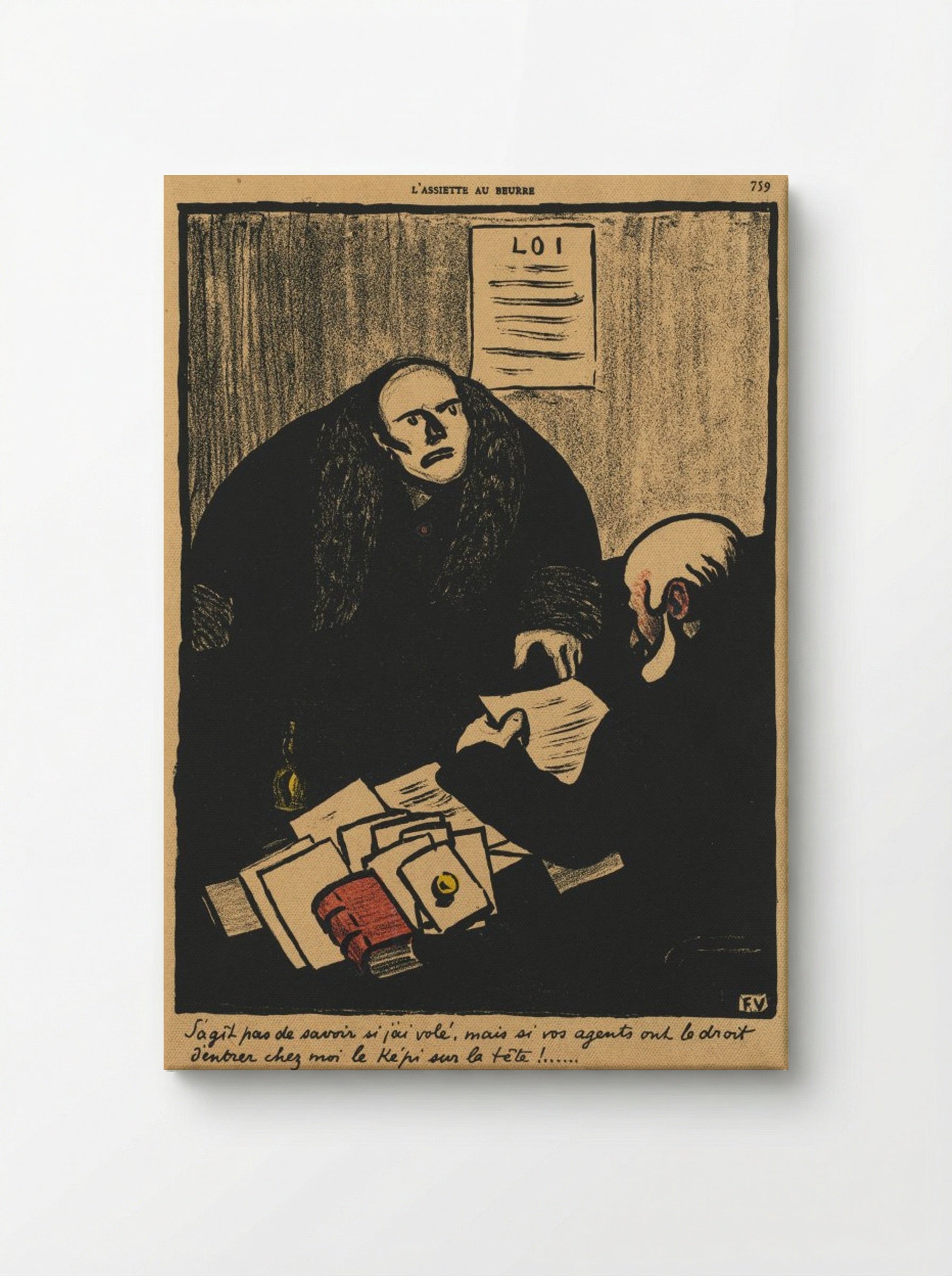 The question is, not whether... - Félix Vallotton - Canvas