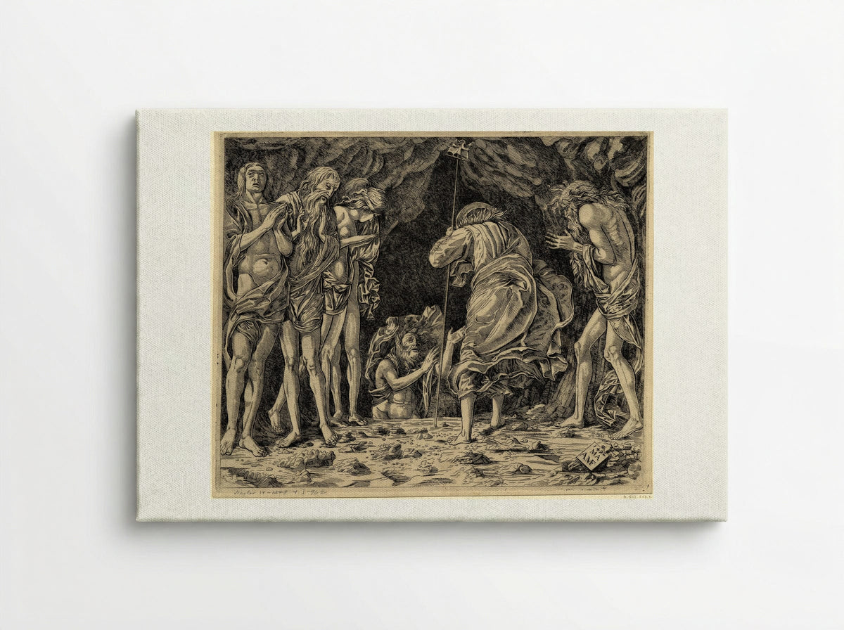 The Descent to Hell - Andrea Mantegna - Canvas