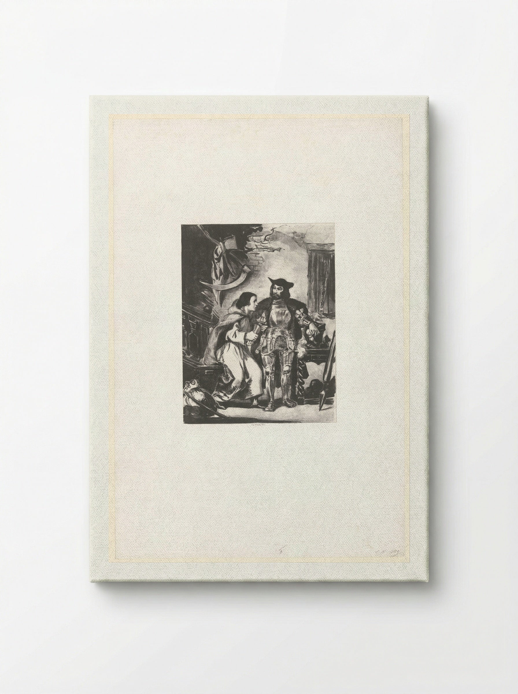 Brother Martin Fitting Götz with his Iron Hand - Eugène Delacroix - Canvas