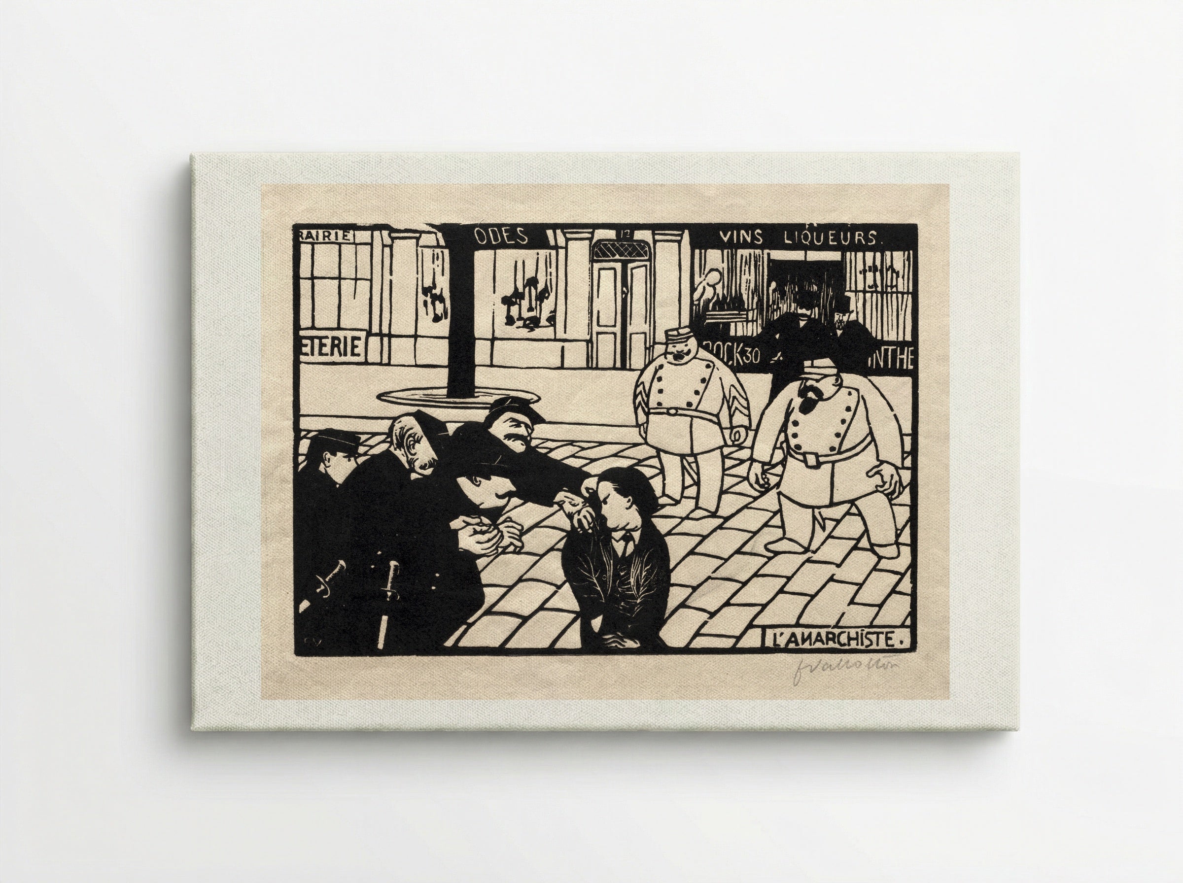 L'Anarchiste - Félix Vallotton - Canvas