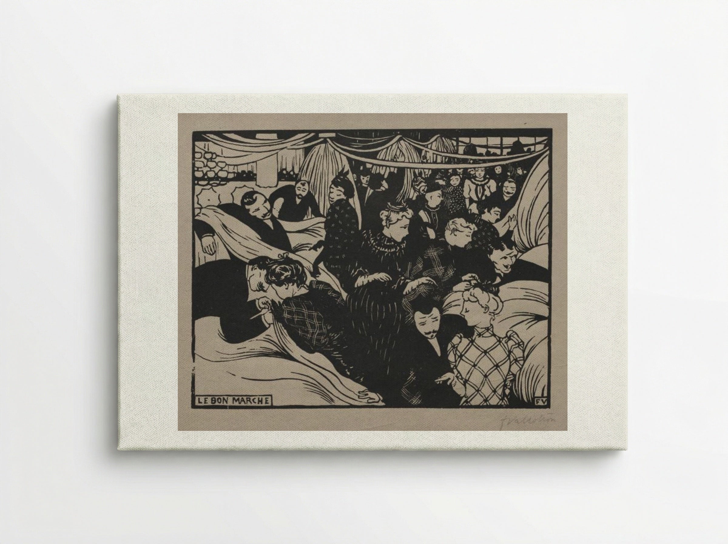 Le Bon Marché - Félix Vallotton - Canvas