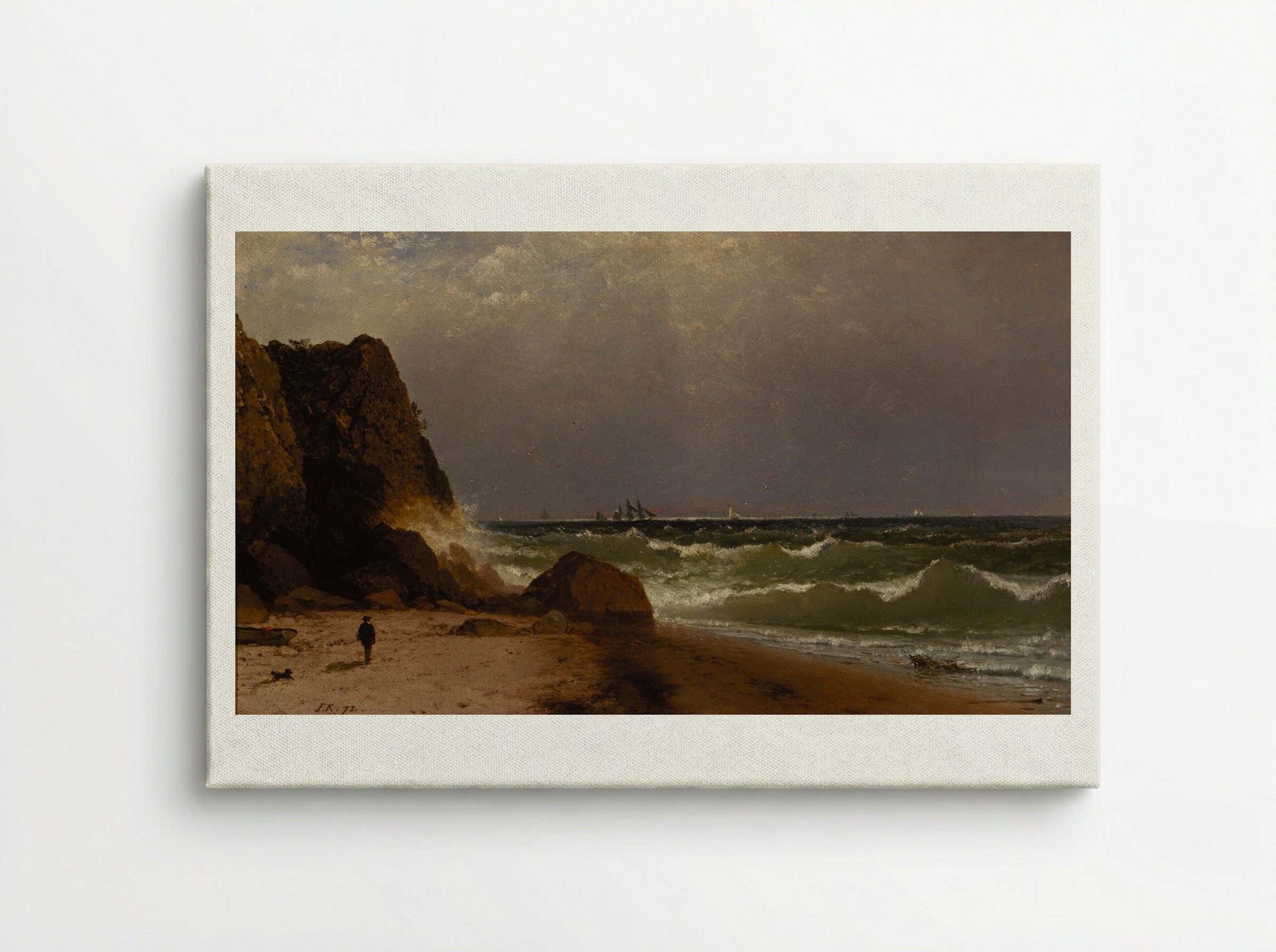 Near Newport, Rhode Island - John Frederick Kensett - Canvas