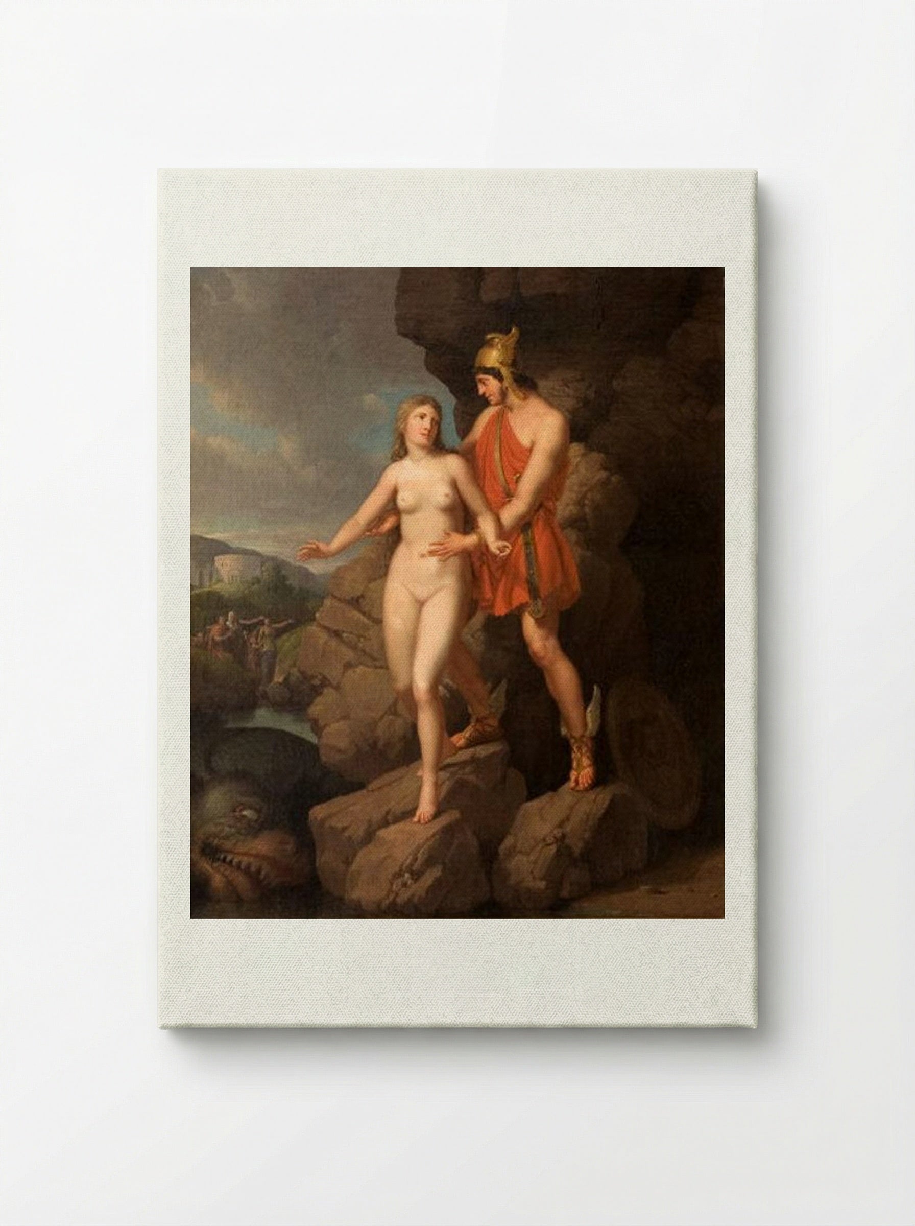 Perseus Delivering Andromeda - Christoffer Wilhelm Eckersberg - Canvas