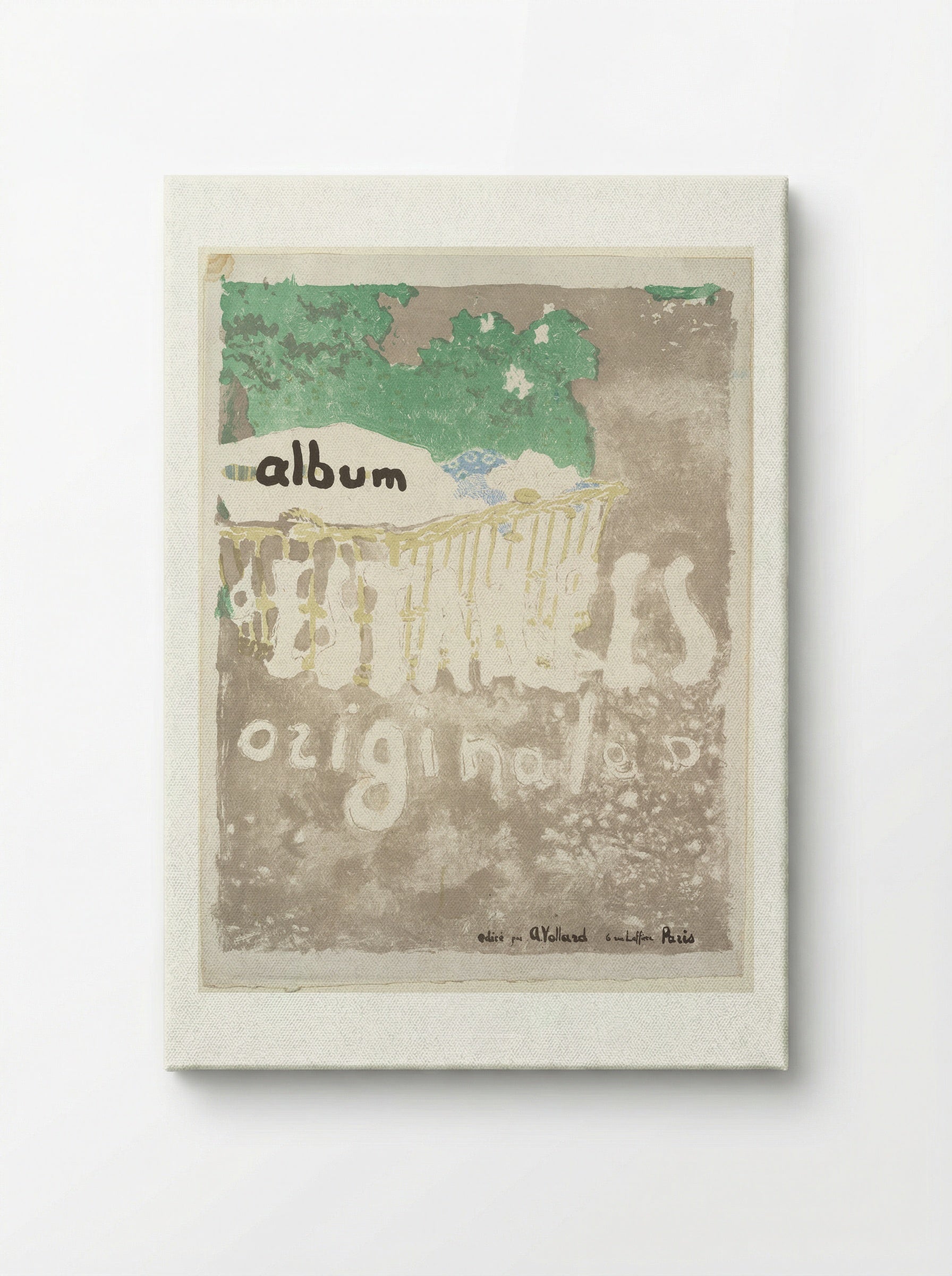 Album Cover of Album d'estampes originales - Edouard Vuillard - Canvas