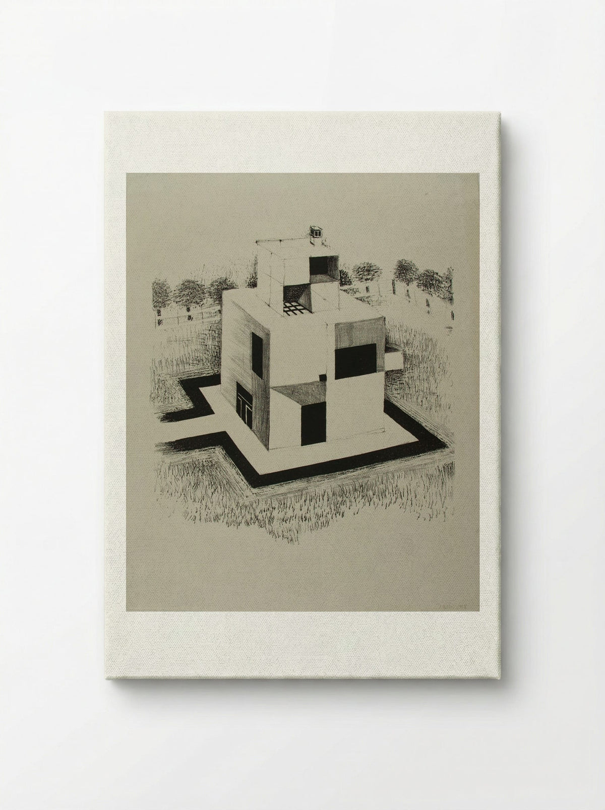 House of the White Man - Johannes Itten - Canvas
