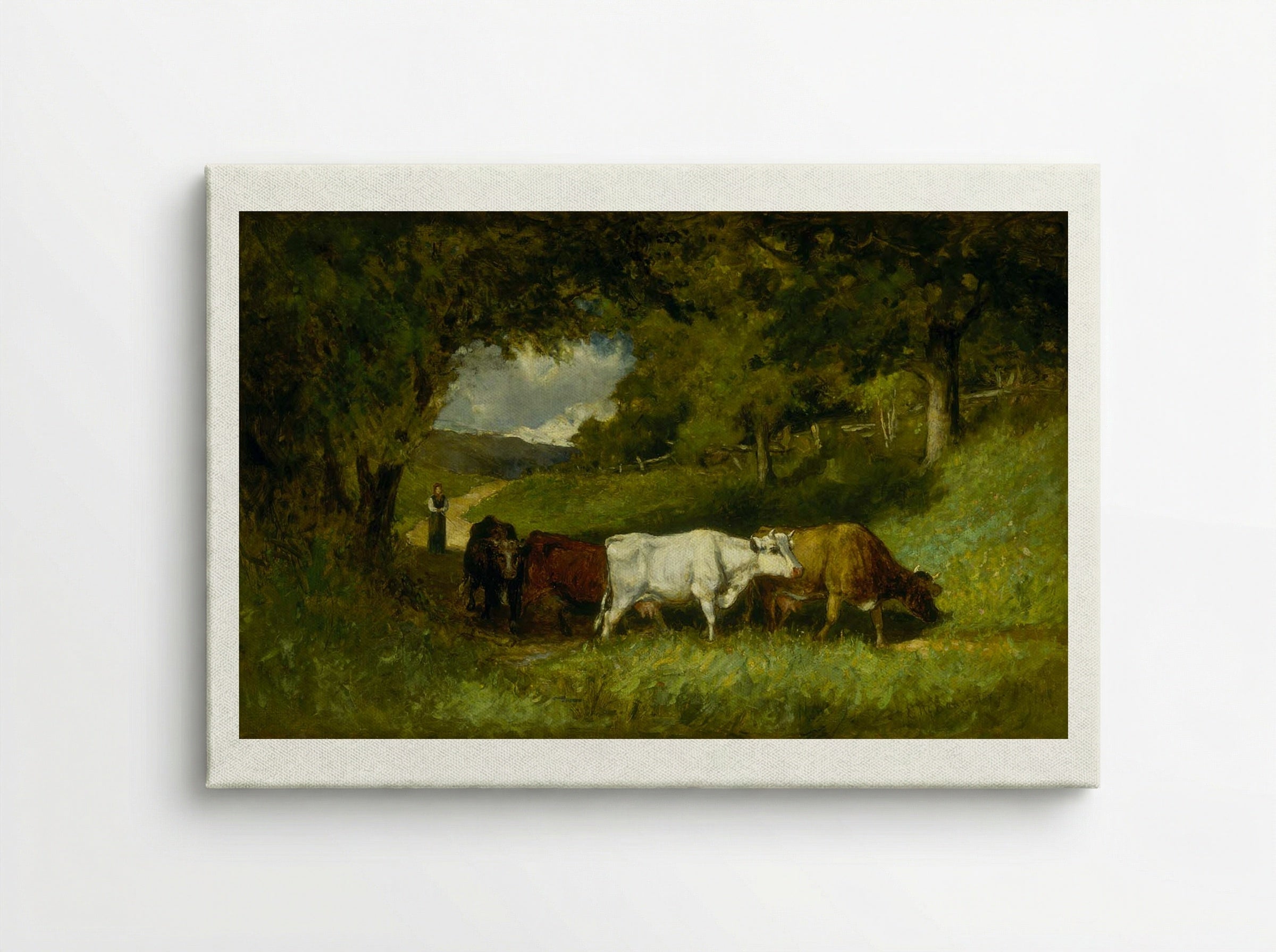 Driving Home the Cows - Edward Mitchell Bannister - Canvas