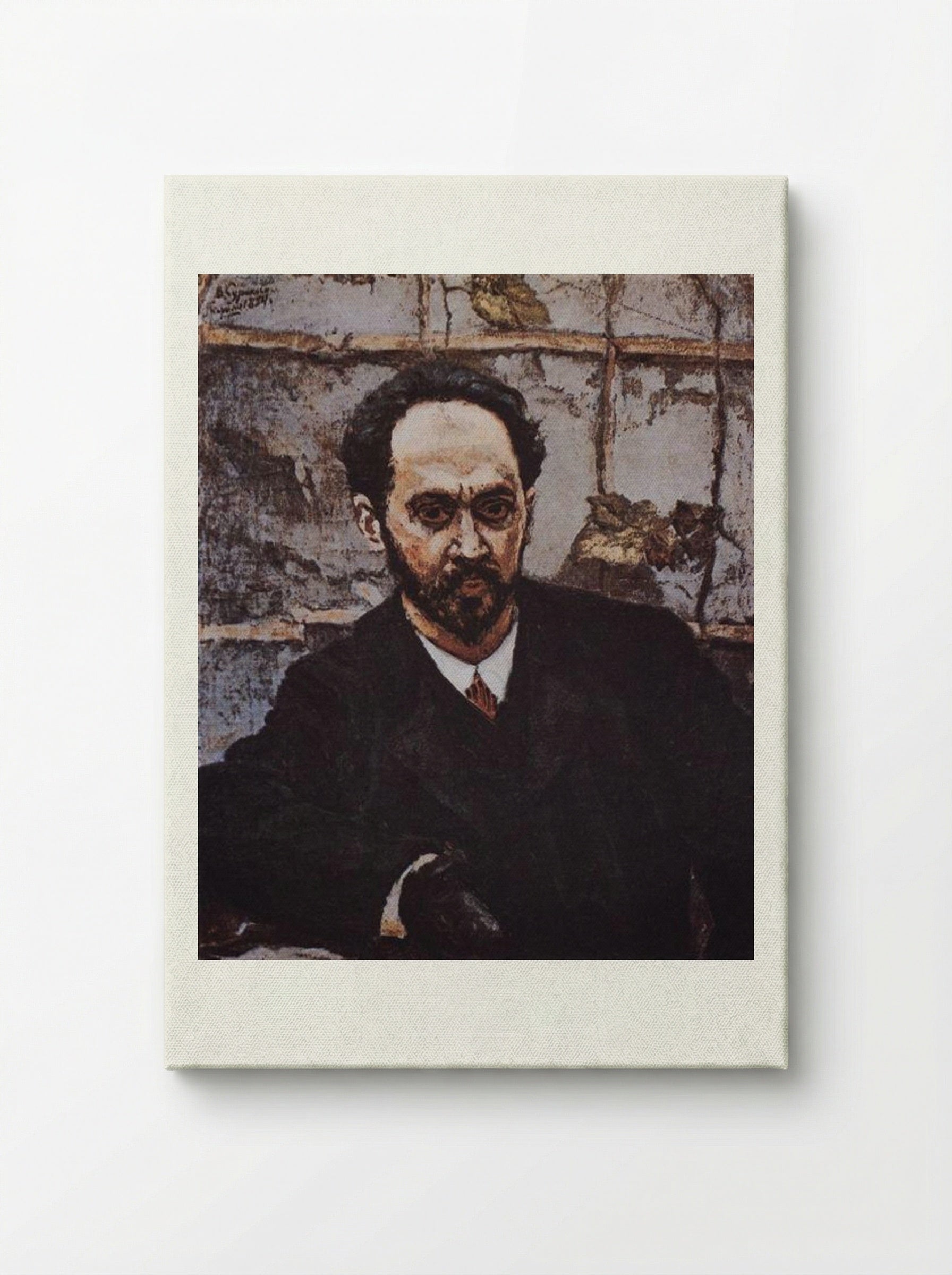 Portrait of I. E. Krachkovsky - Vasily Surikov - Canvas