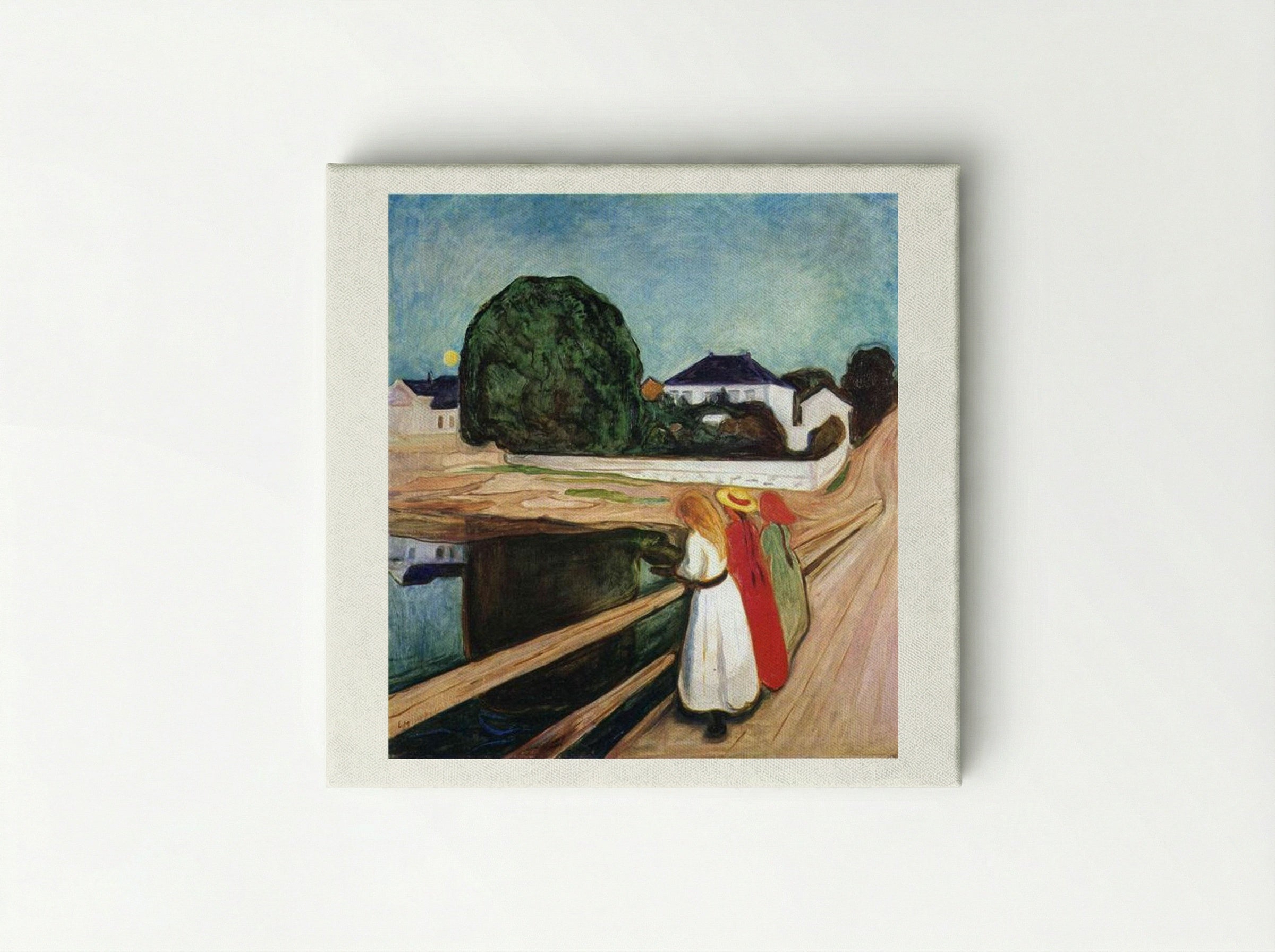 The Girls on the Bridge - Edvard Munch - Canvas