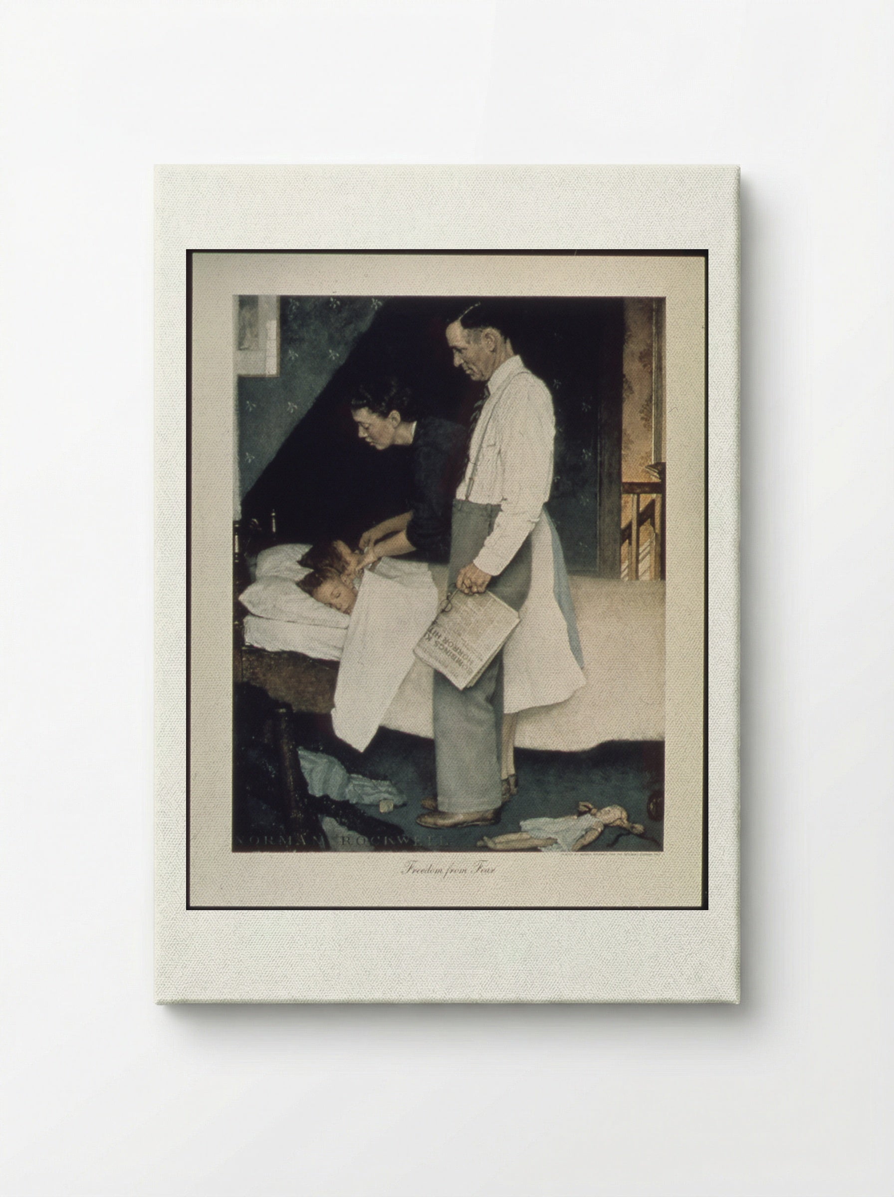 Freedom From Fear - Norman Rockwell - Canvas