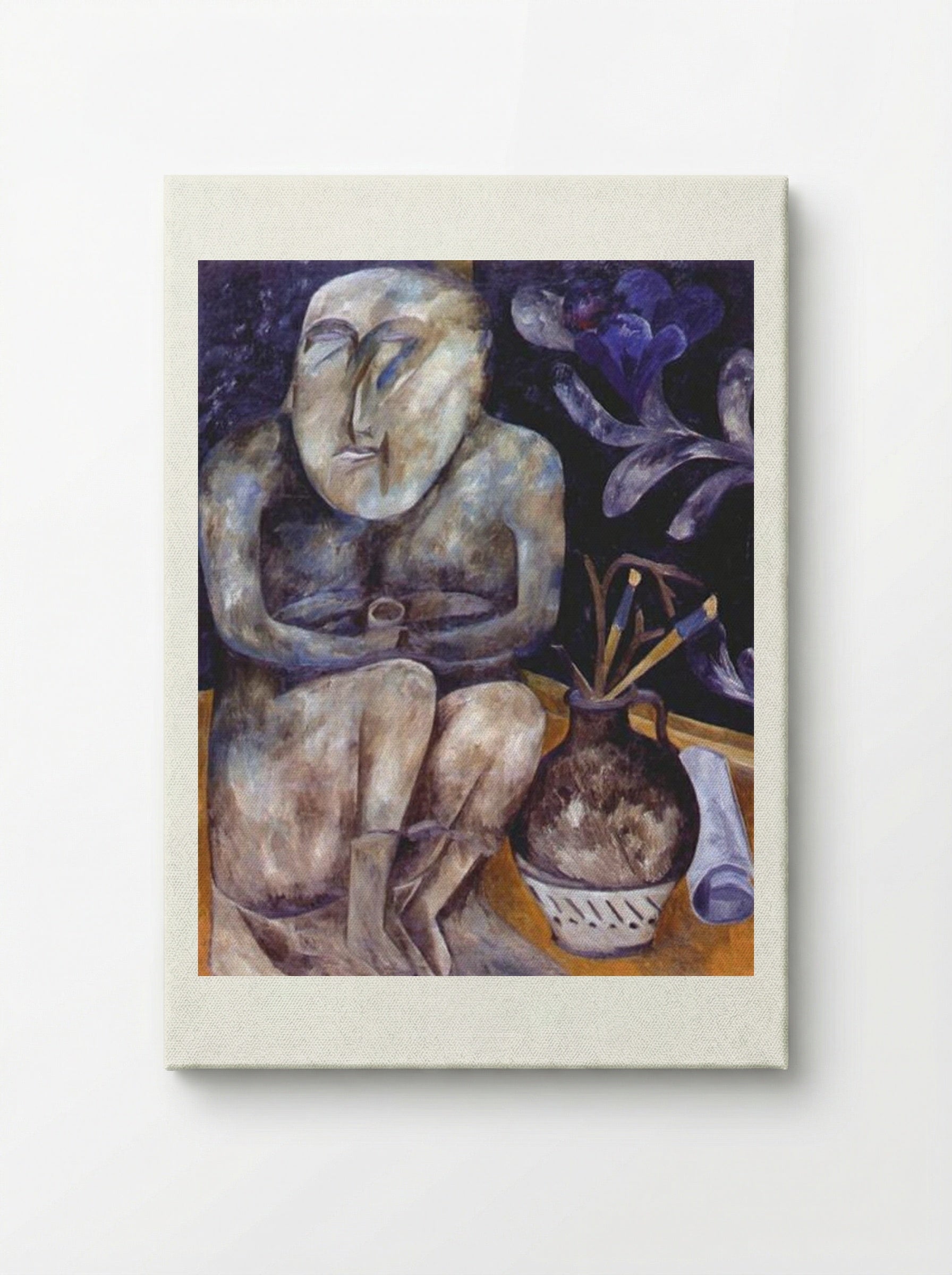 Stone Maiden (Still Life) - Natalia Goncharova - Canvas