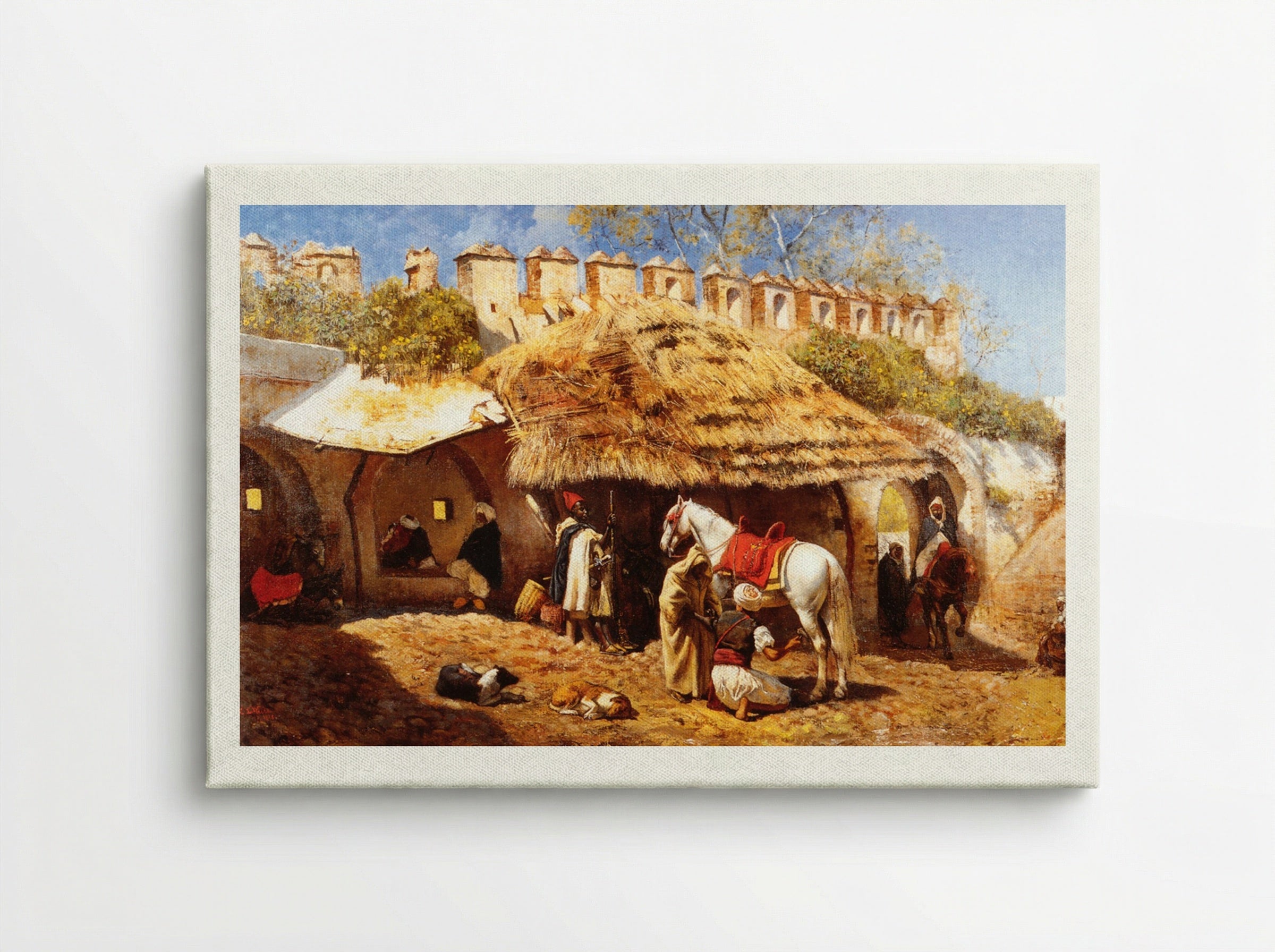 Blacksmith Shop at Tangiers - Edwin Lord Weeks - Canvas