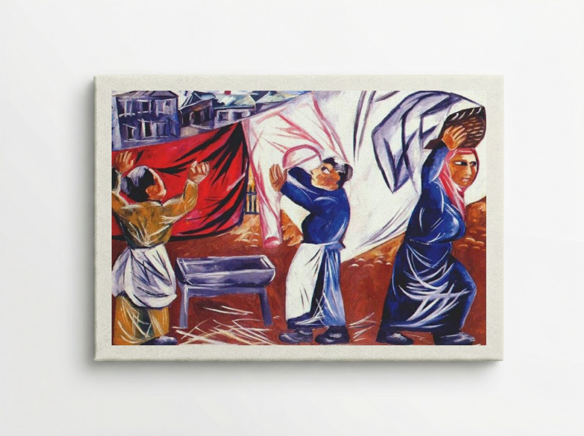 Washerwomen - Natalia Goncharova - Canvas