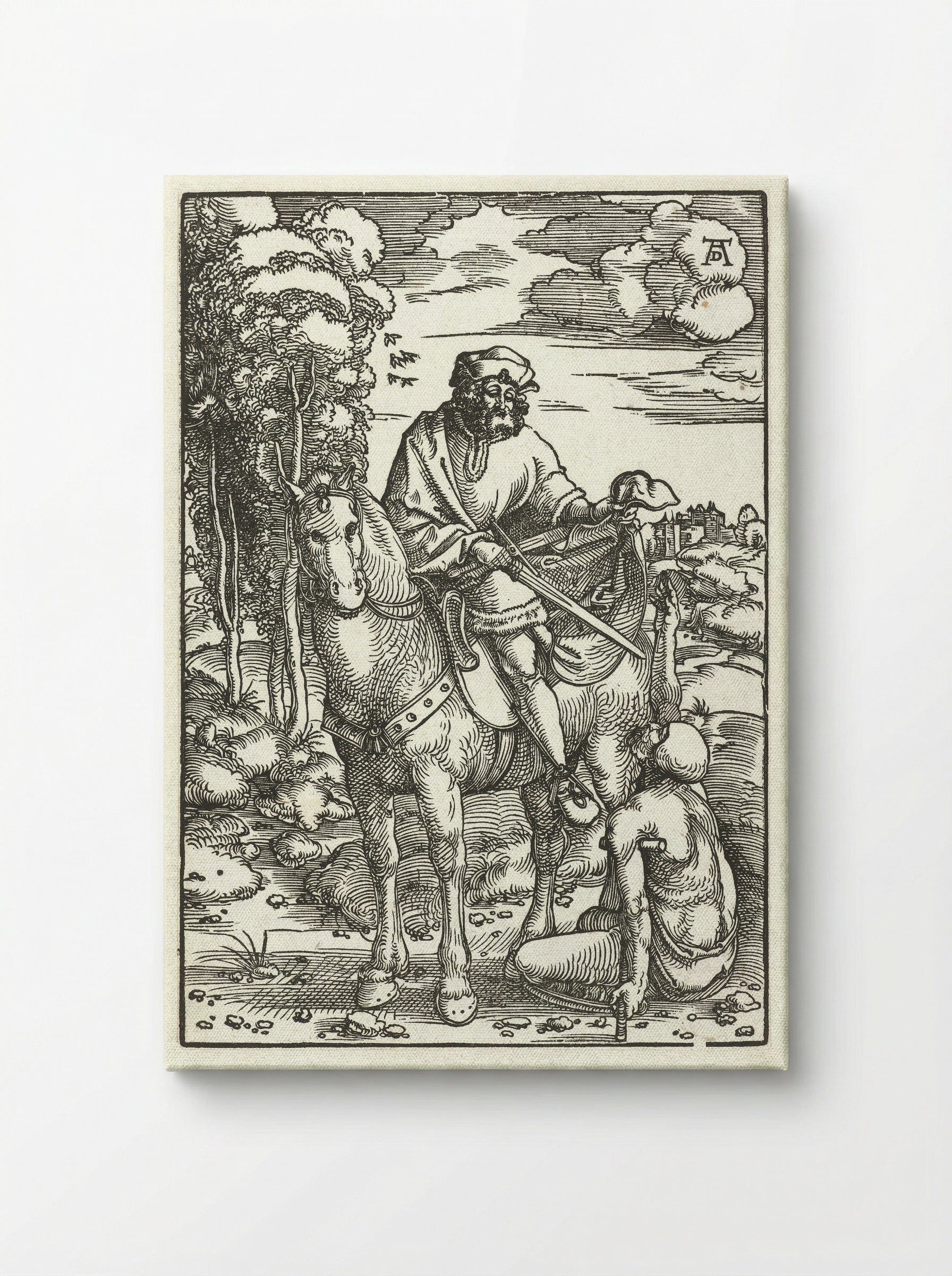 Saint Martin Dividing His Cloak - Hans Baldung Grien - Canvas