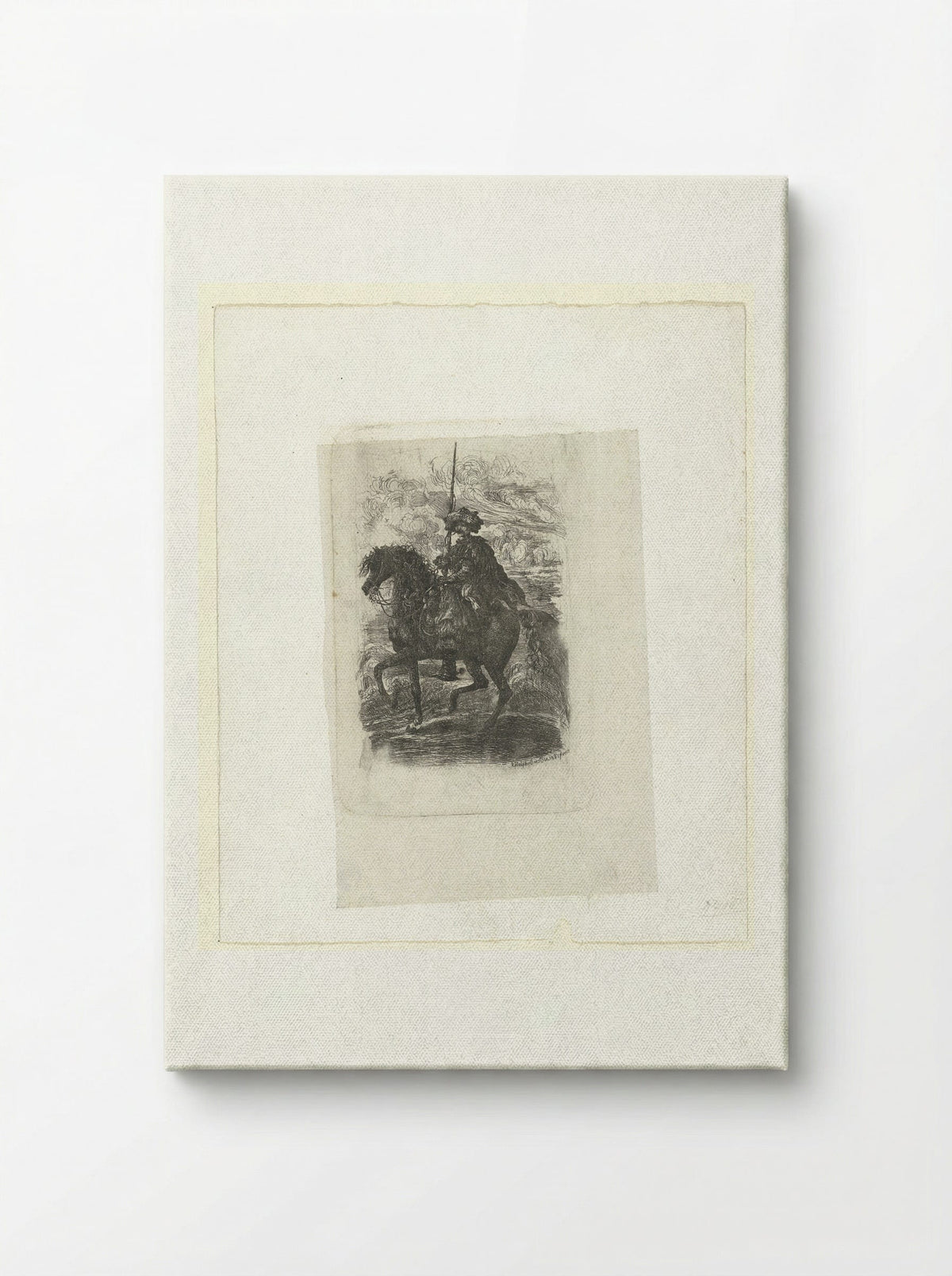 Man in Eastern Costume on Horseback - Auguste Delâtre - Canvas