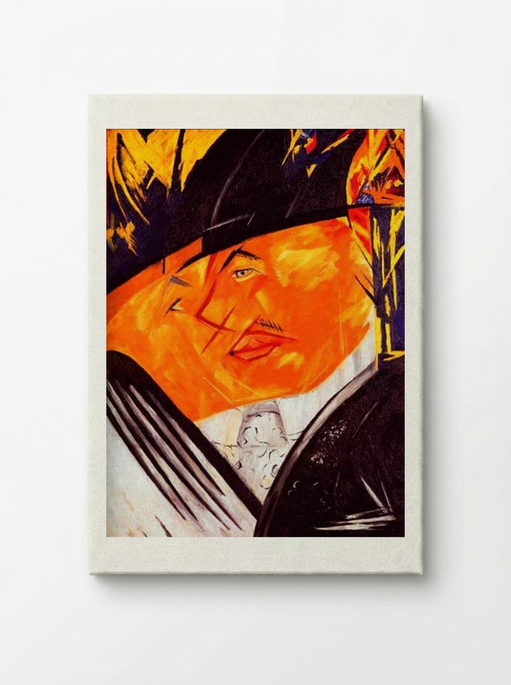 Portrait of Mikhail Larionov - Natalia Goncharova - Canvas