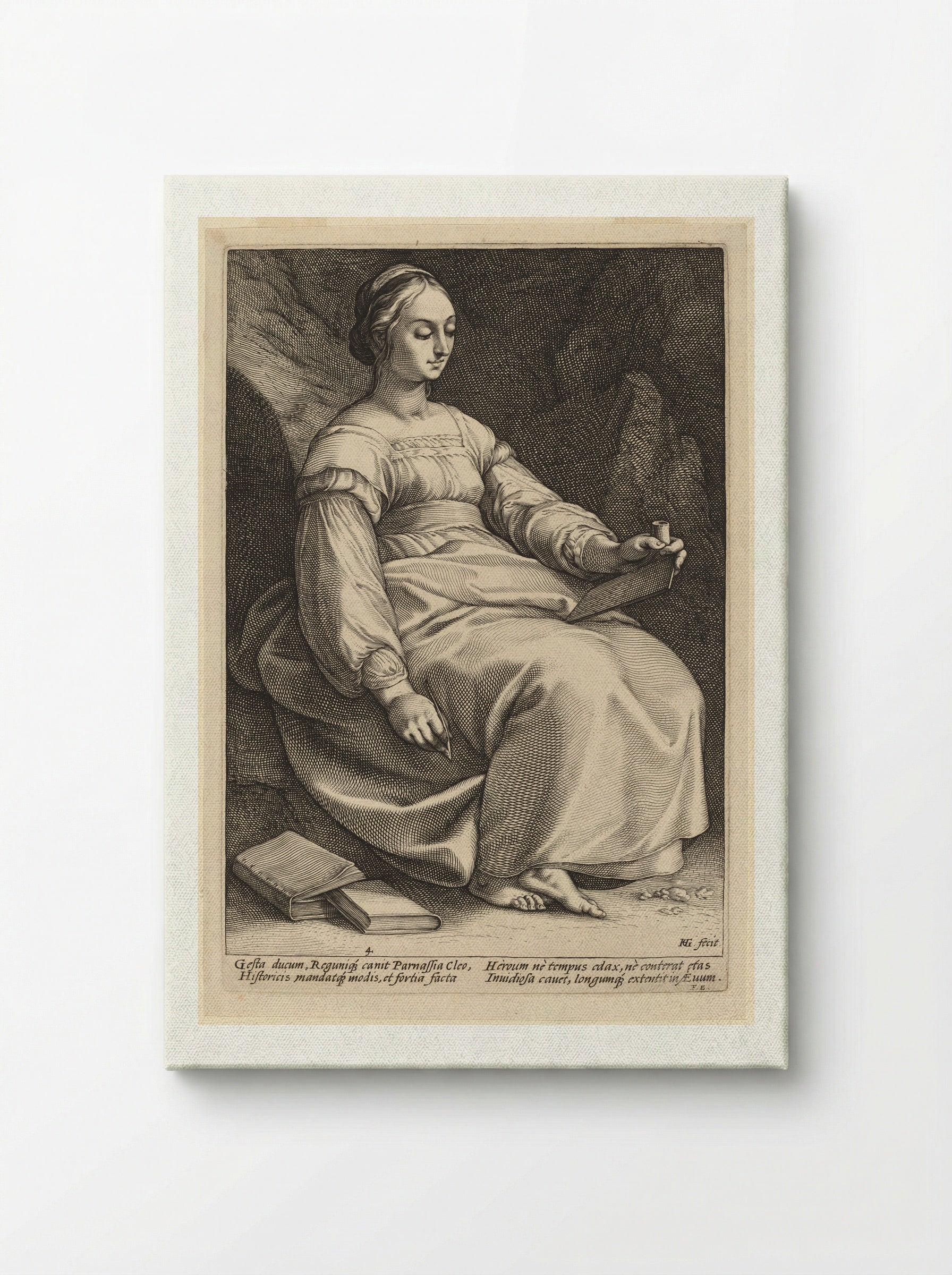 Clio - Hendrick Goltzius - Canvas