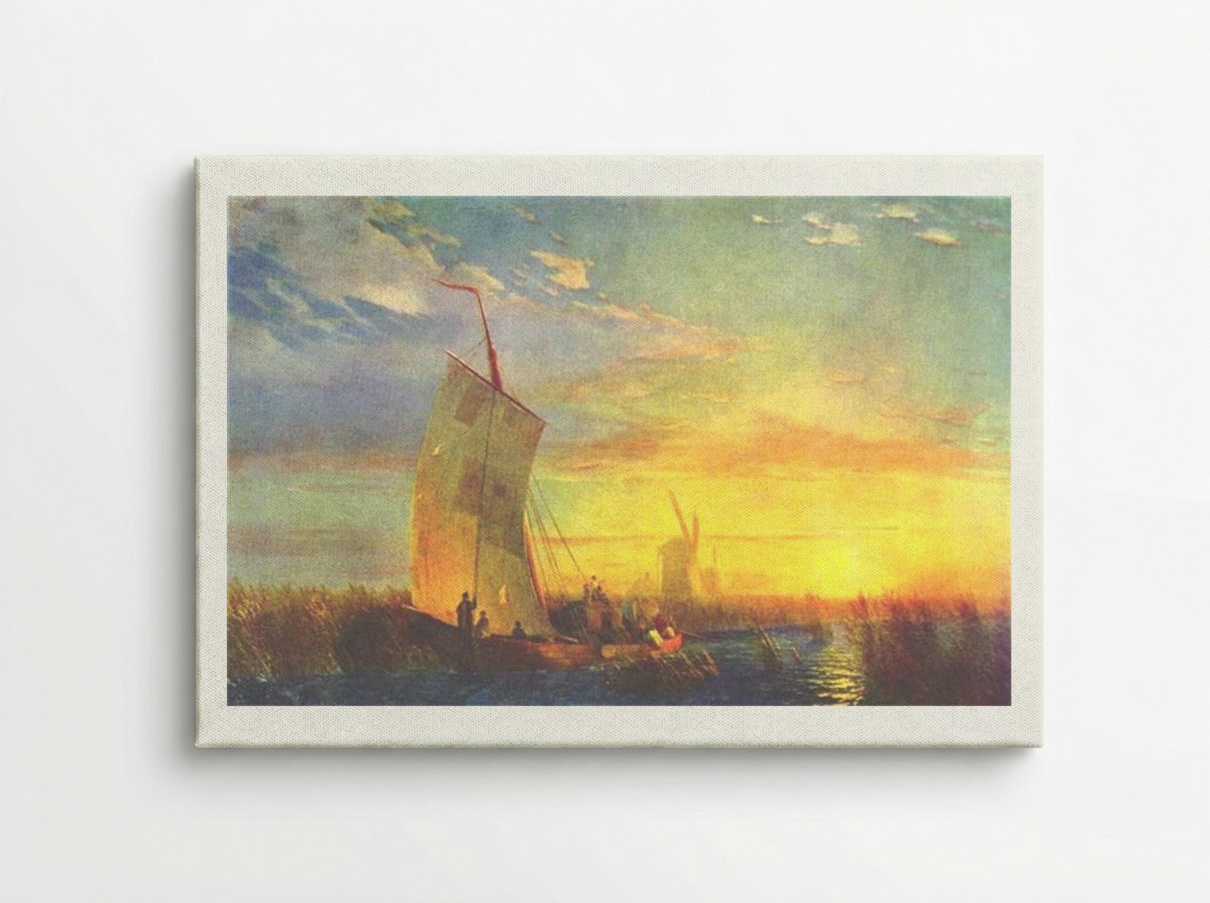 Rush on Dnieper near Aleshki - Ivan Aivazovsky - Canvas