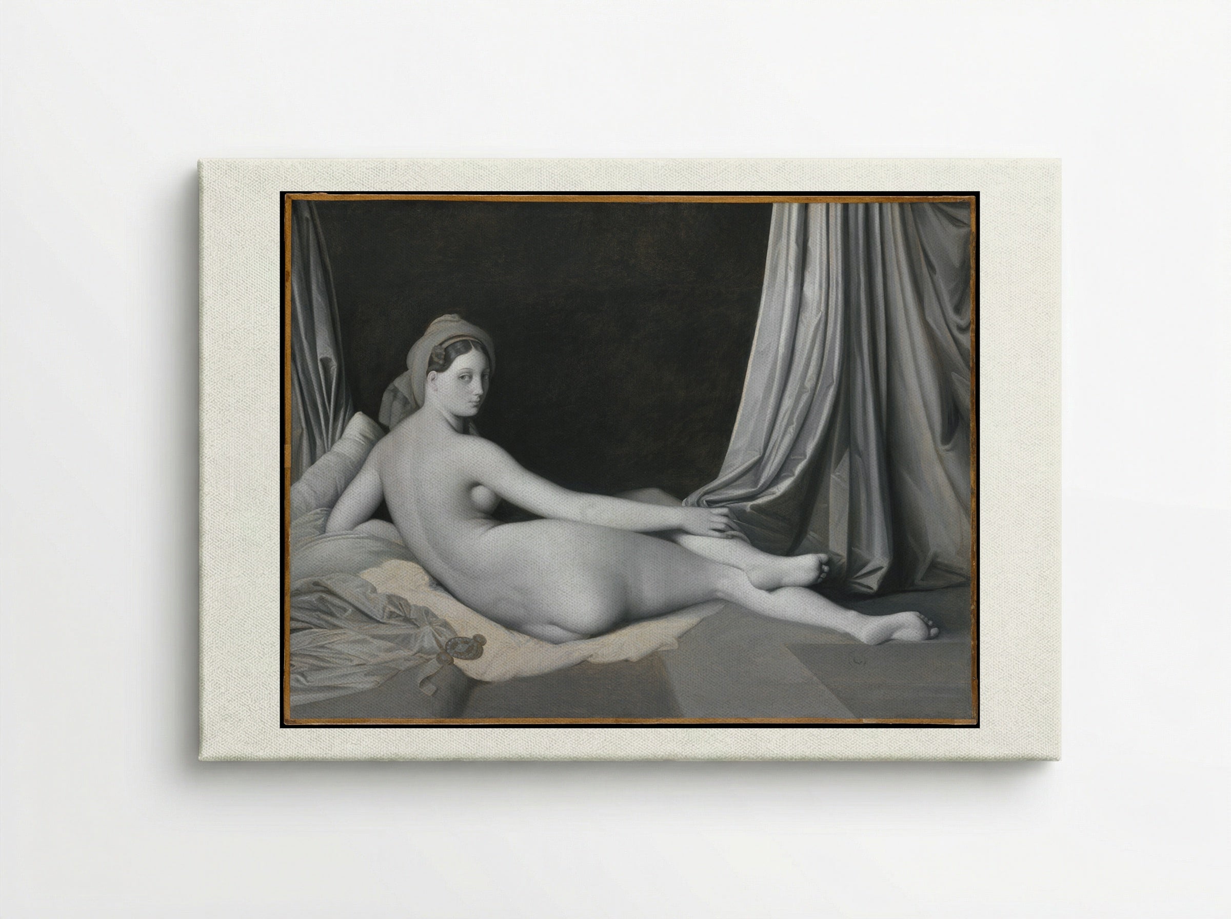 Odalisque in Grisaille - Jean Auguste Dominique Ingres - Canvas