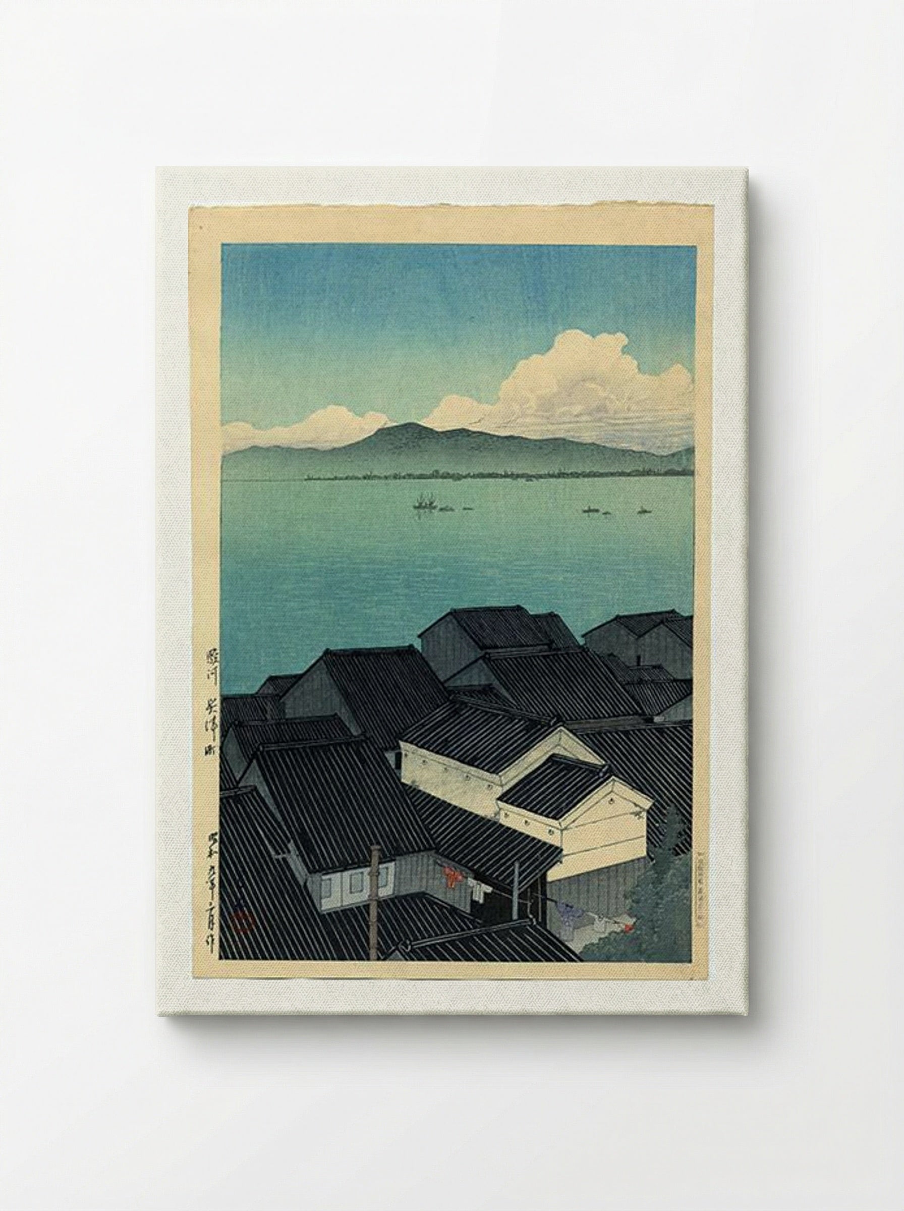 Okitsu-cho, Suruga - Hasui Kawase - Canvas