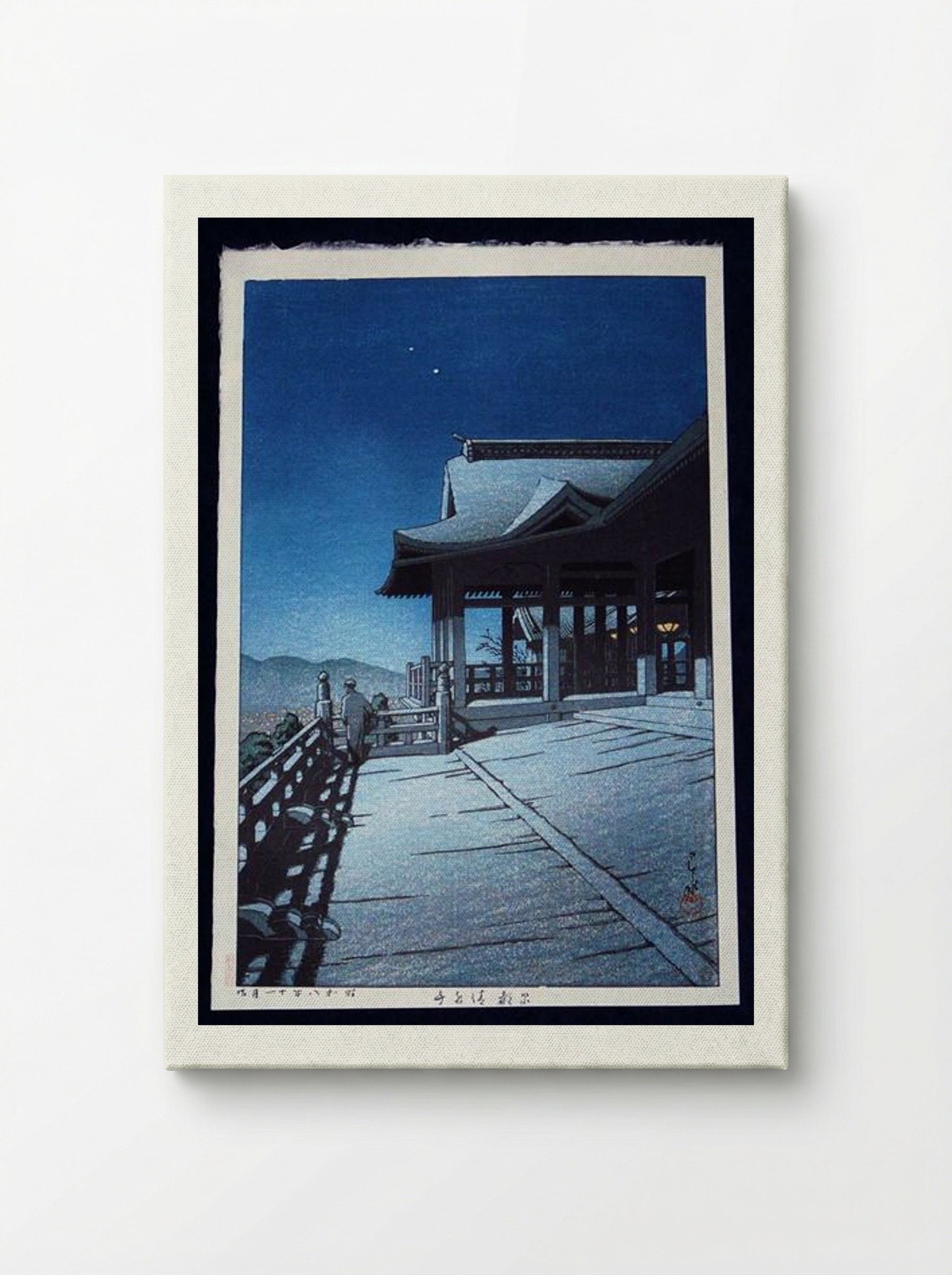 Self-Portrait at Kiyomizu Temple, Kyoto - Hasui Kawase - Canvas