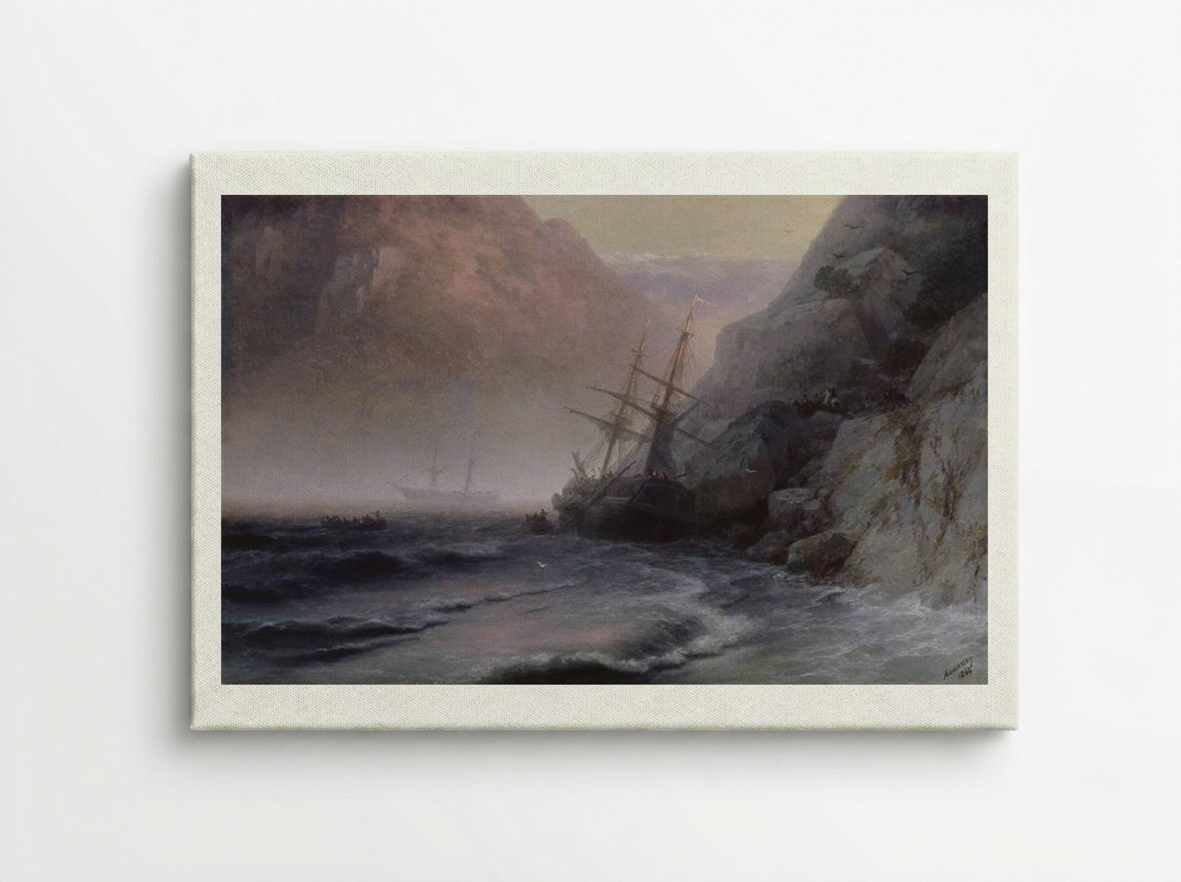 Smugglers - Ivan Aivazovsky - Canvas