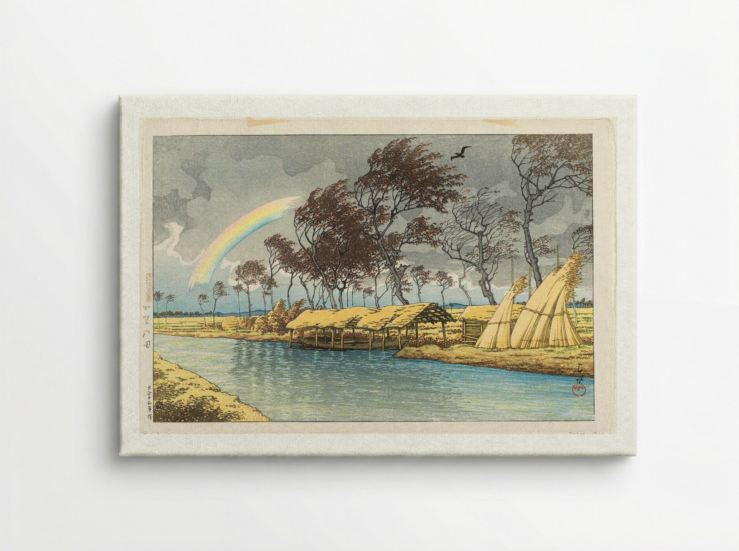 Autumn Rainbow at Hatta, Kaga - Hasui Kawase - Canvas