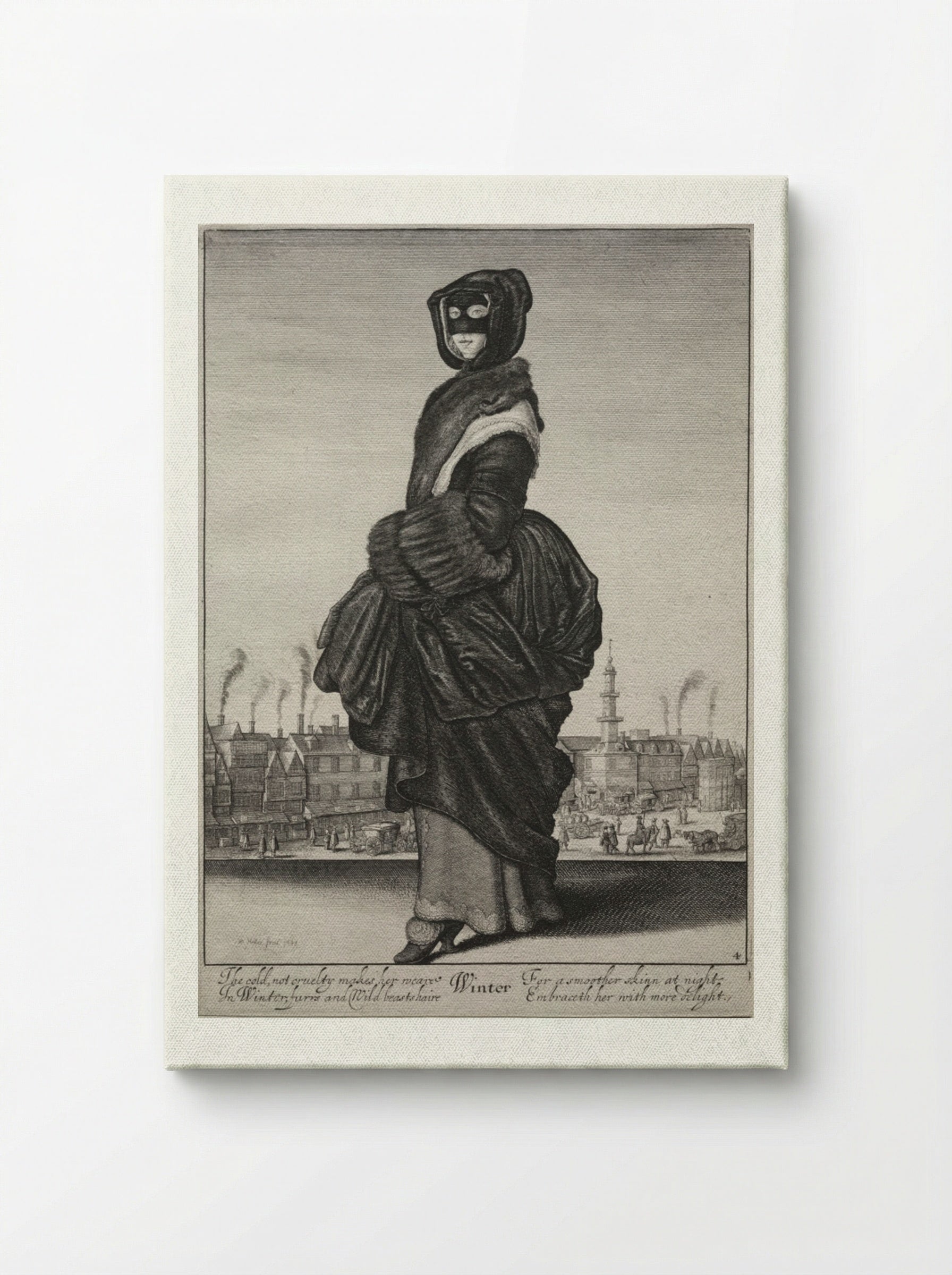 Winter - Wenceslaus Hollar - Canvas