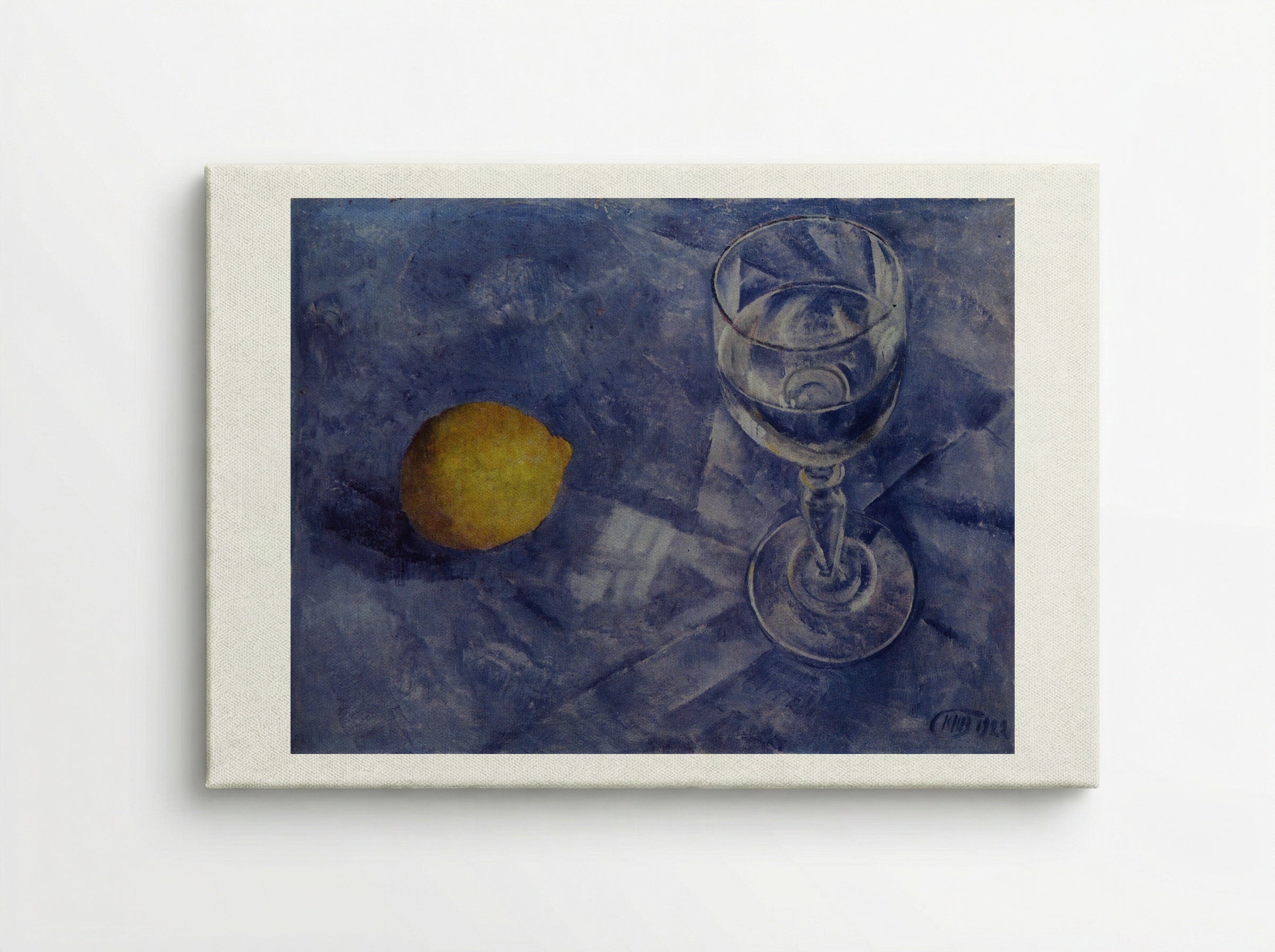 Glass and Lemon - Kuzma Petrov-Vodkin - Canvas