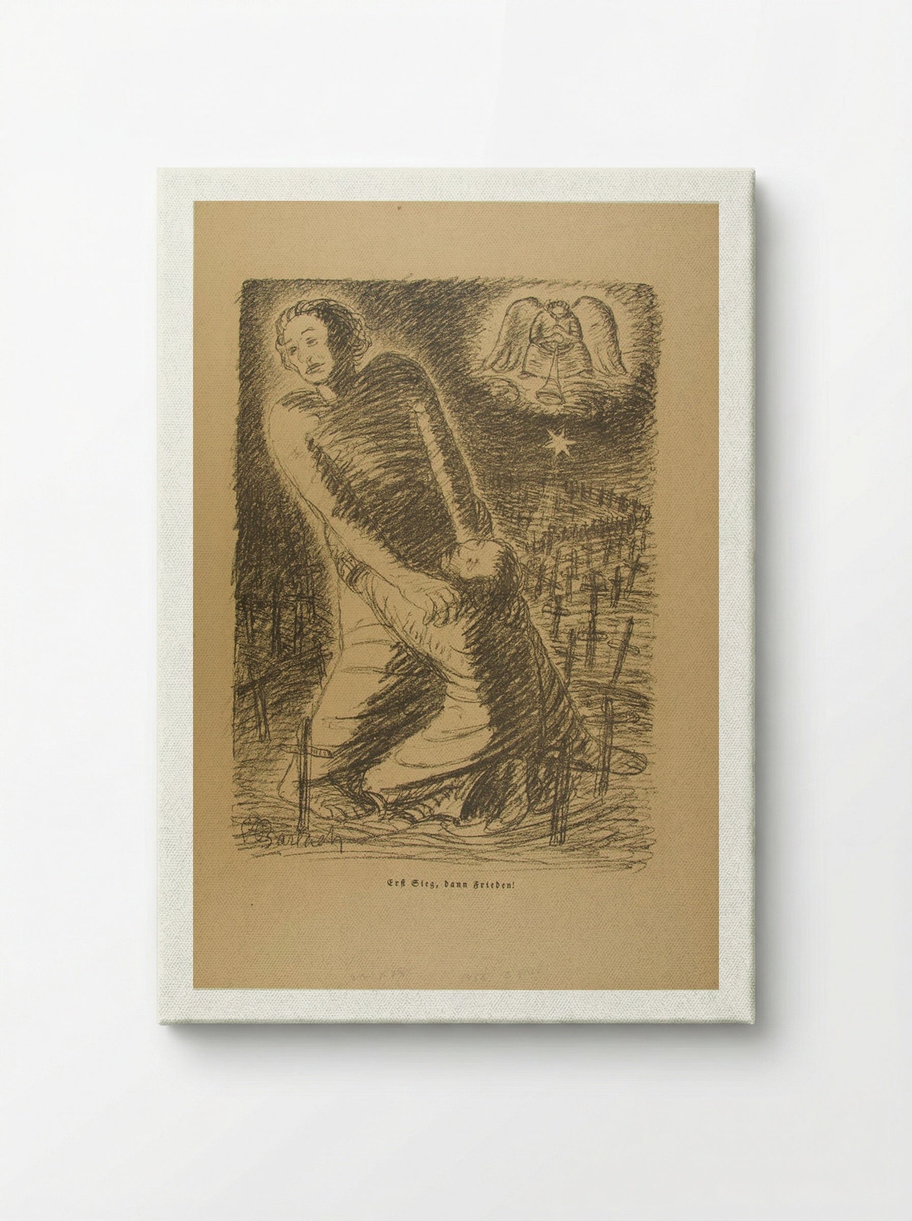 First Victory; Then Peace - Ernst Barlach - Canvas