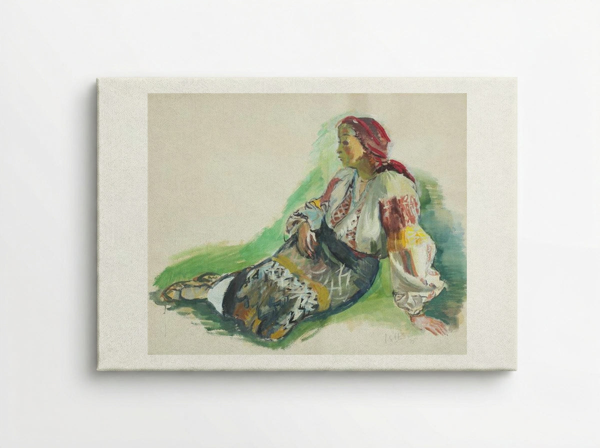Woman from Muscel - Iosif Iser - Canvas