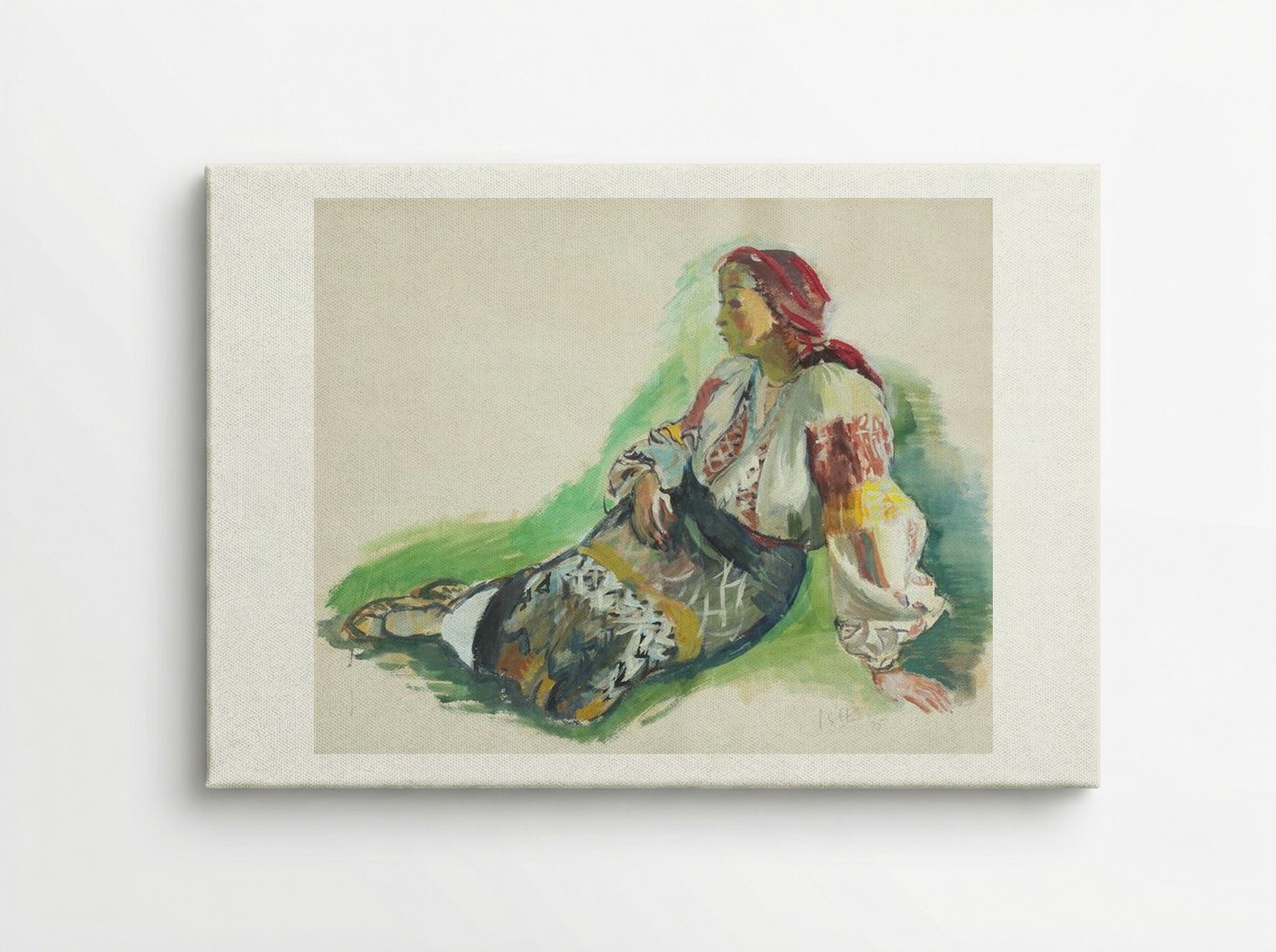 Woman from Muscel - Iosif Iser - Canvas