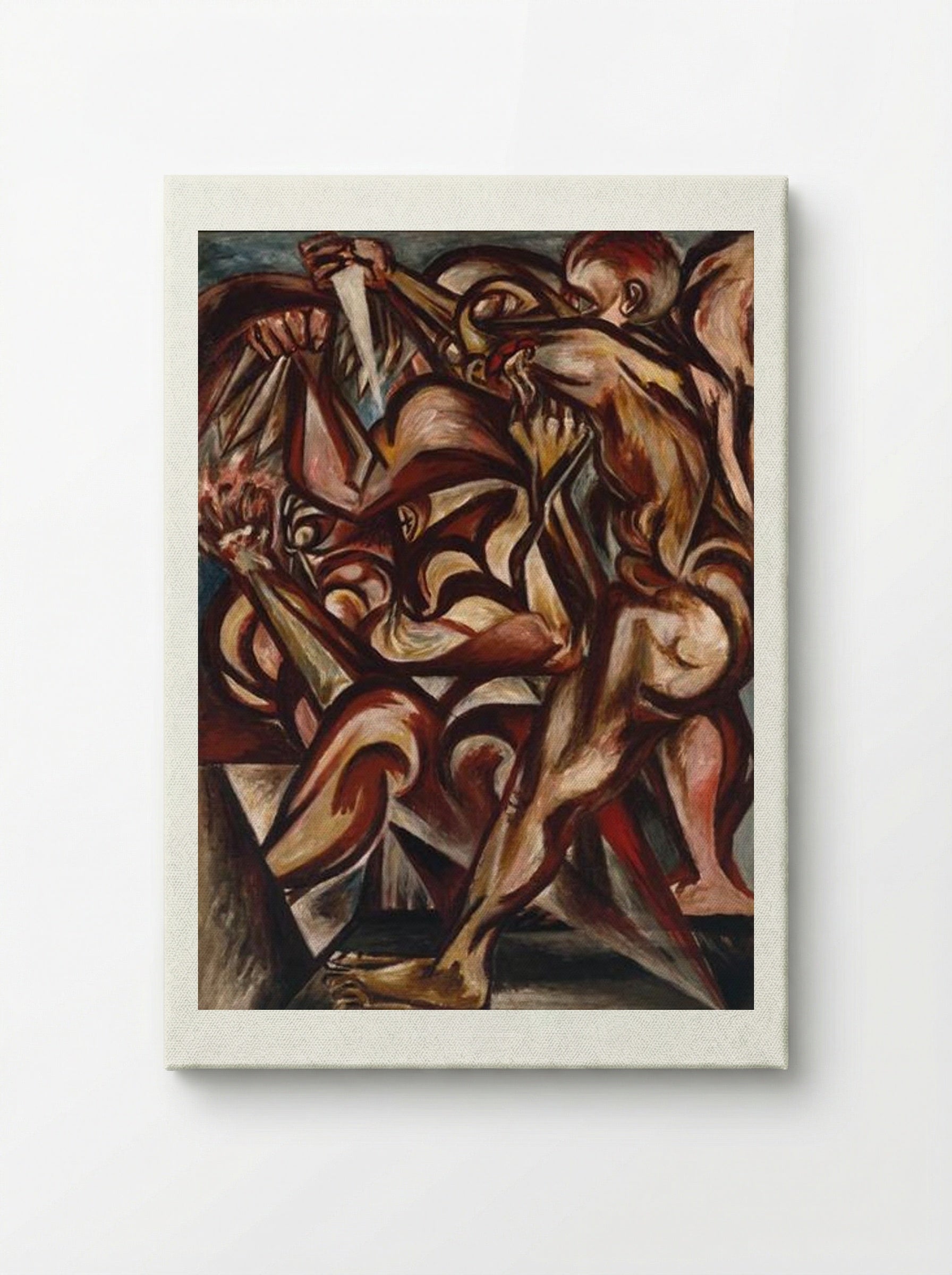 Man with Knife - Jackson Pollock - Canvas
