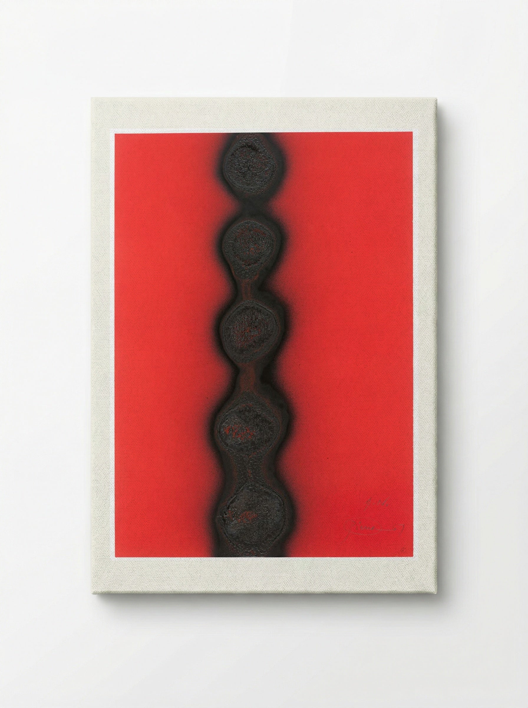 Untitled (Red) - Otto Piene - Canvas