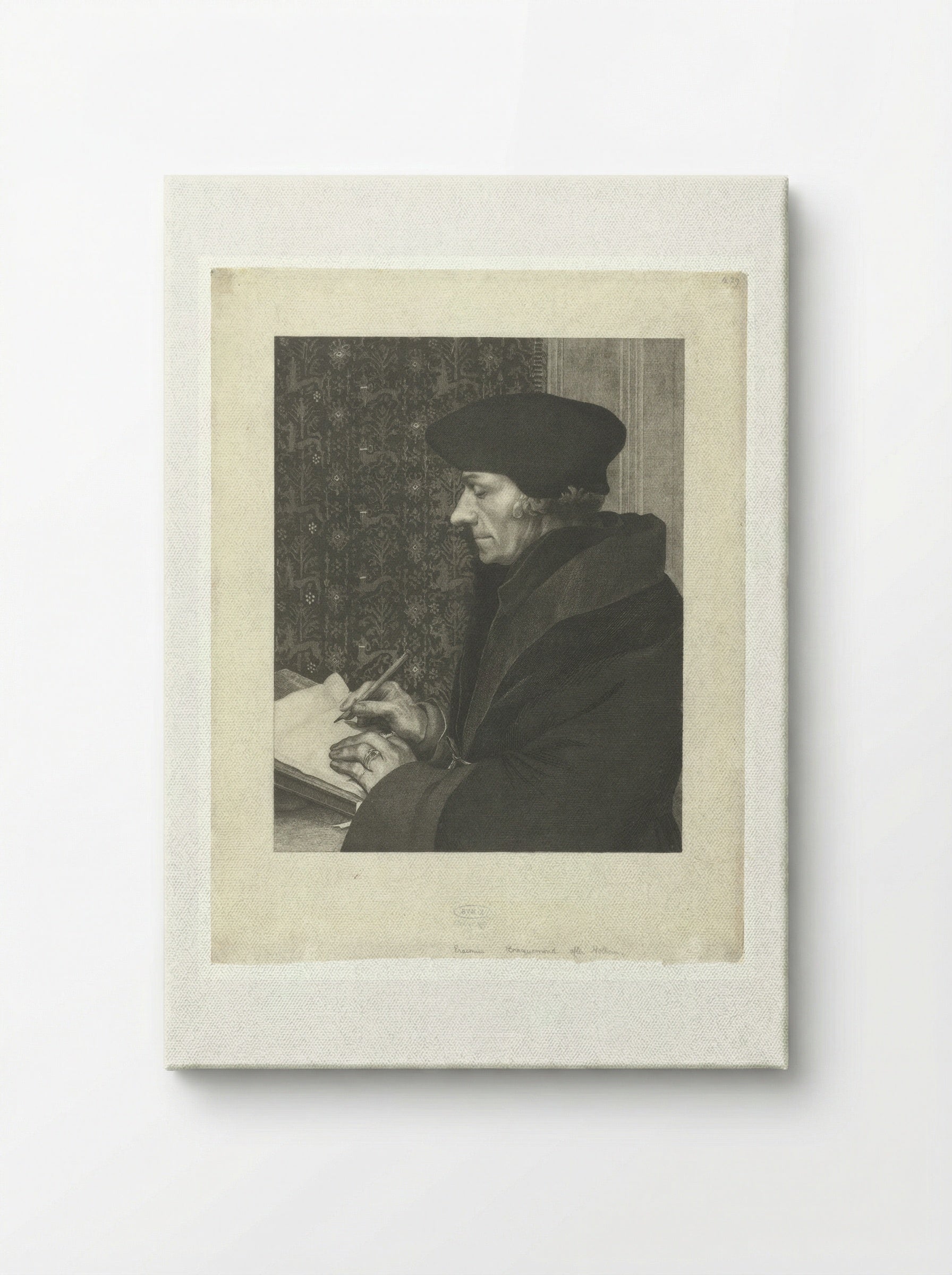 Portret van Desiderius Erasmus - Félix Bracquemond - Canvas
