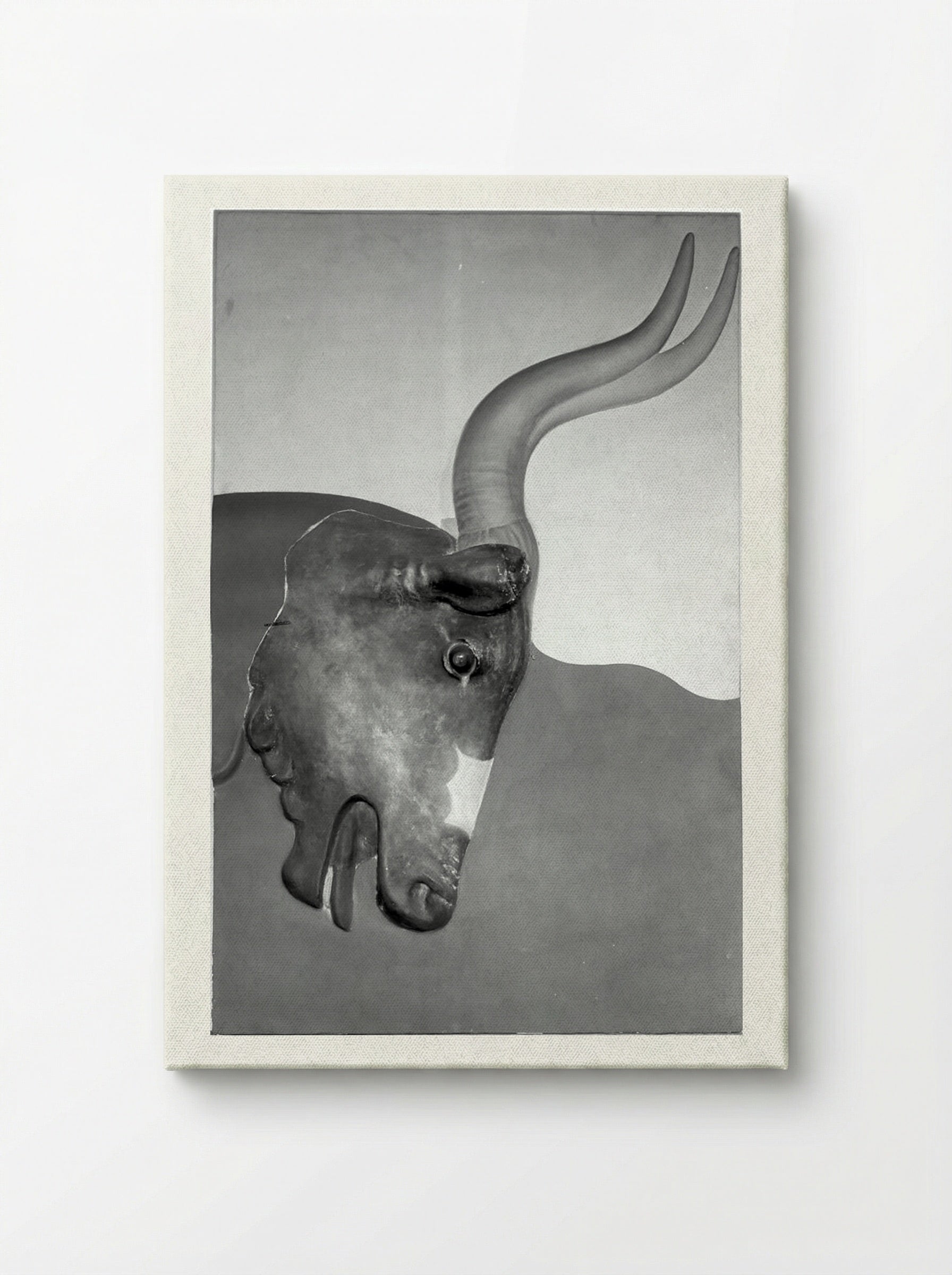 Untitled (Bull Relief and Fresco Reproduction) - Solis Prints - Canvas