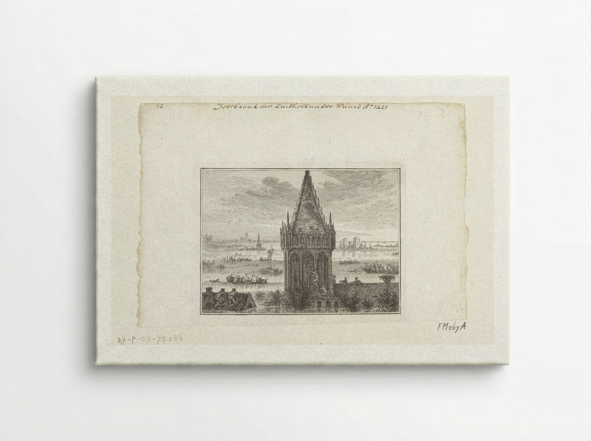 Doorbraak der Zuidhollandse Waard - Unknown Artist - Canvas
