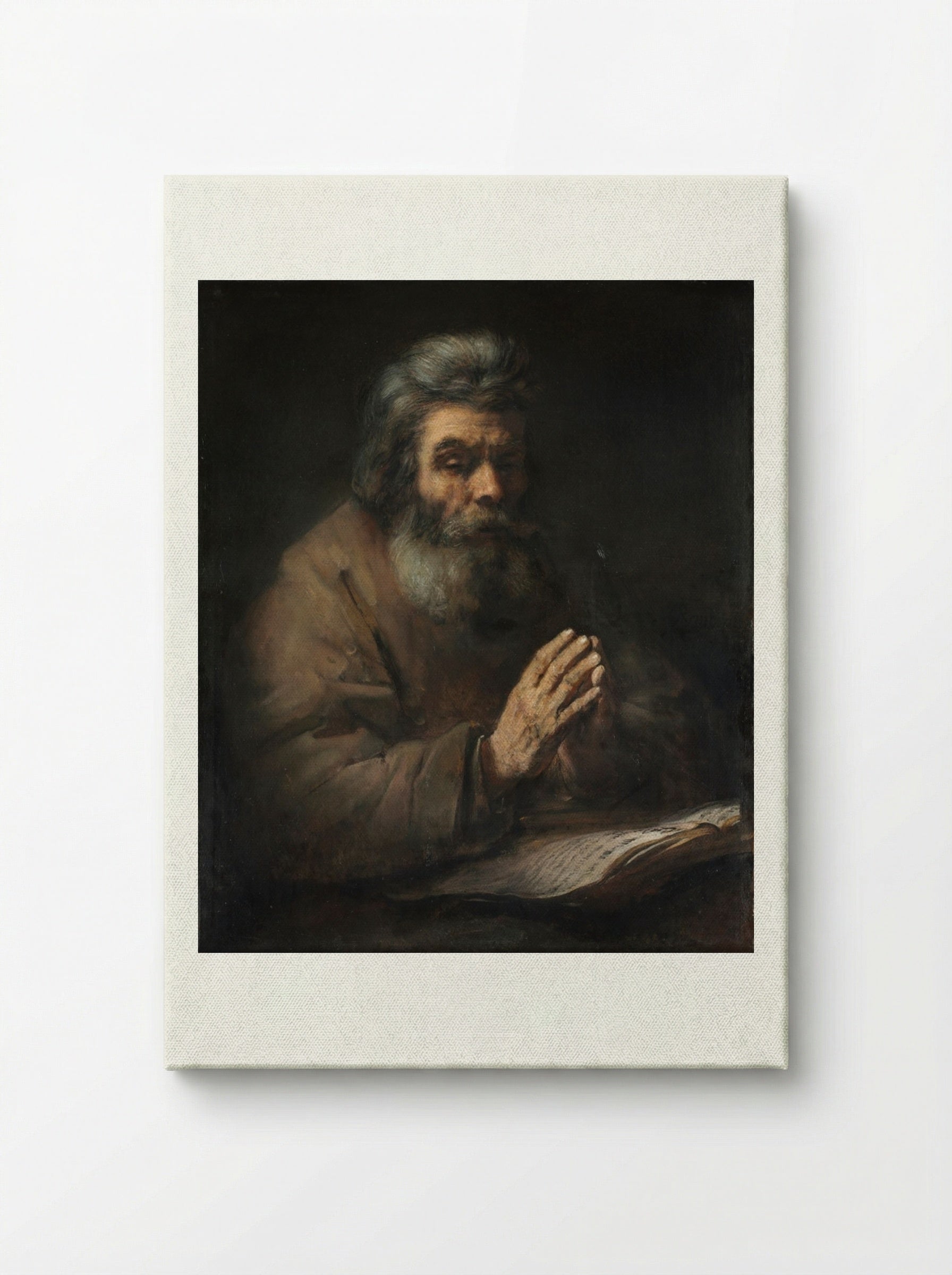 An Elderly Man in Prayer - Rembrandt van Rijn - Canvas