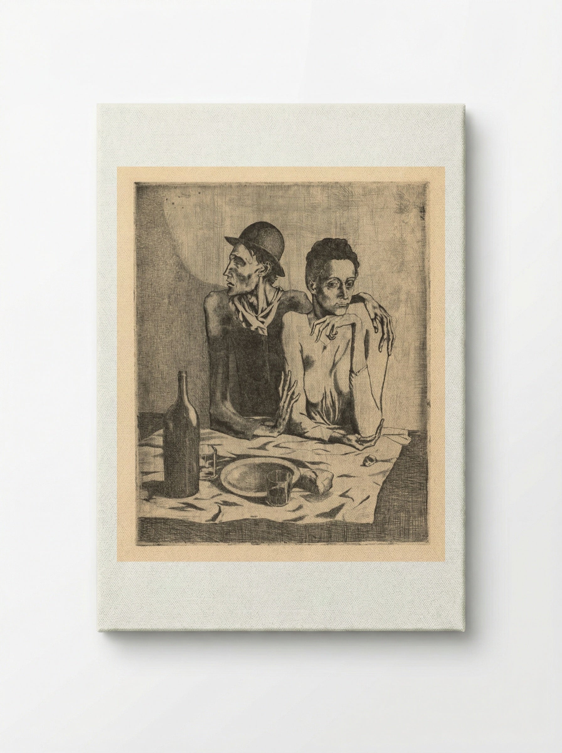 The Frugal Meal - Pablo Picasso - Canvas