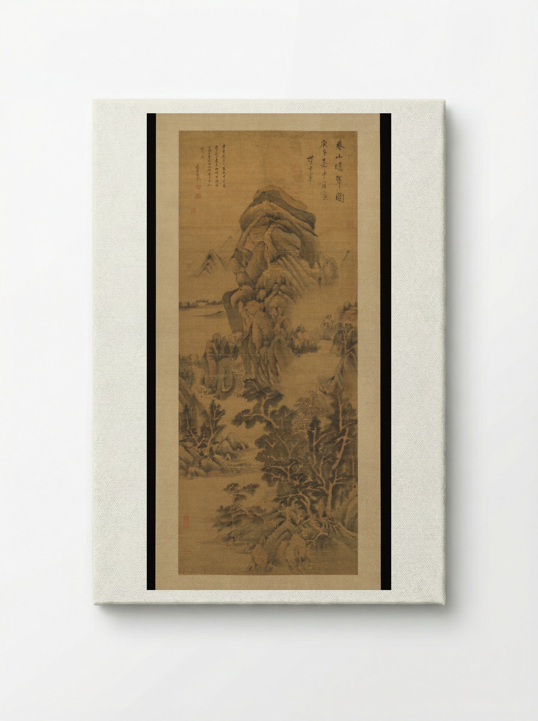Spring Mountains over Warm Greenery - Dong Qichang - Canvas