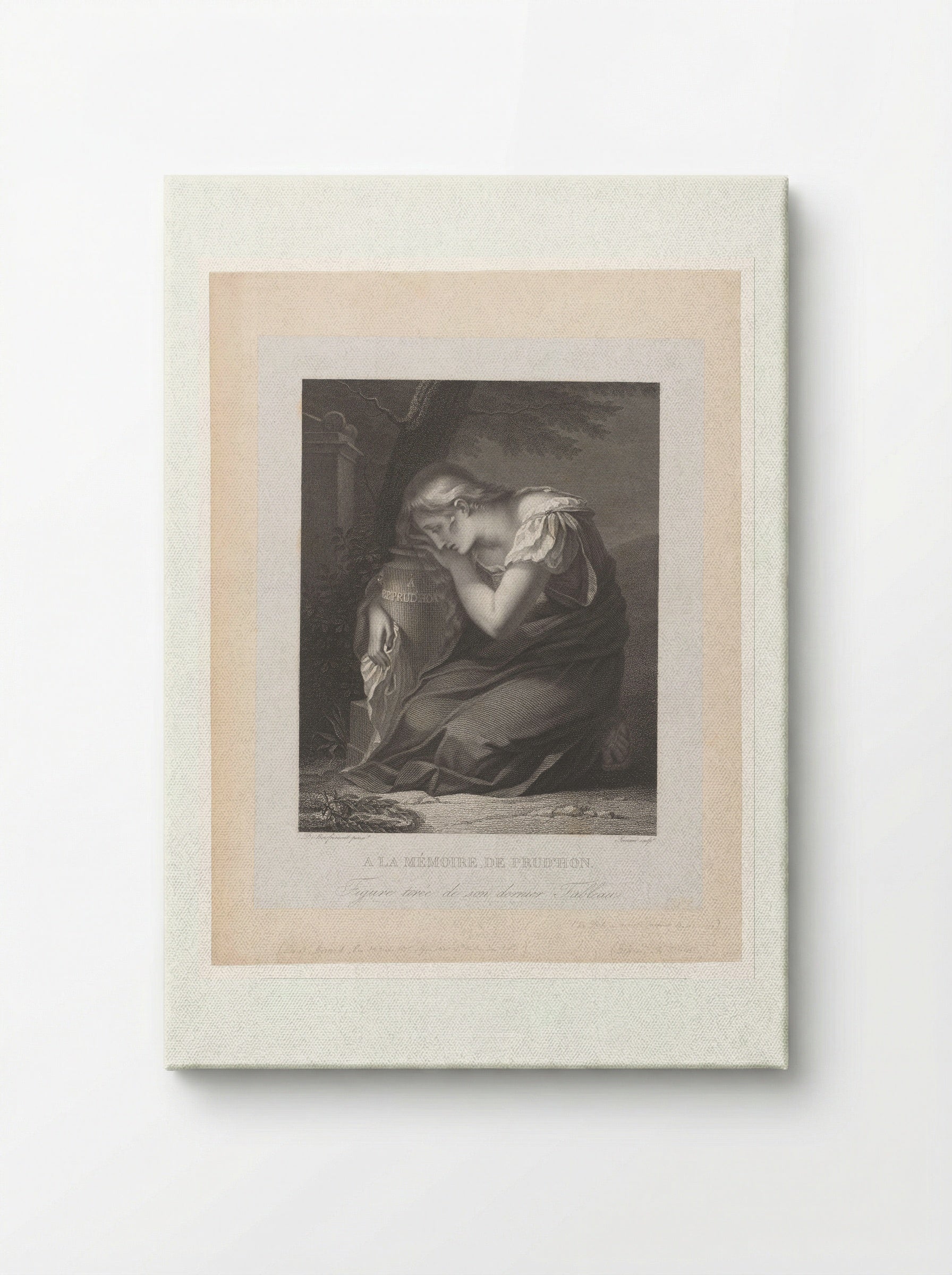 A la mémoire de Prud'hon - Alexis François Girard - Canvas