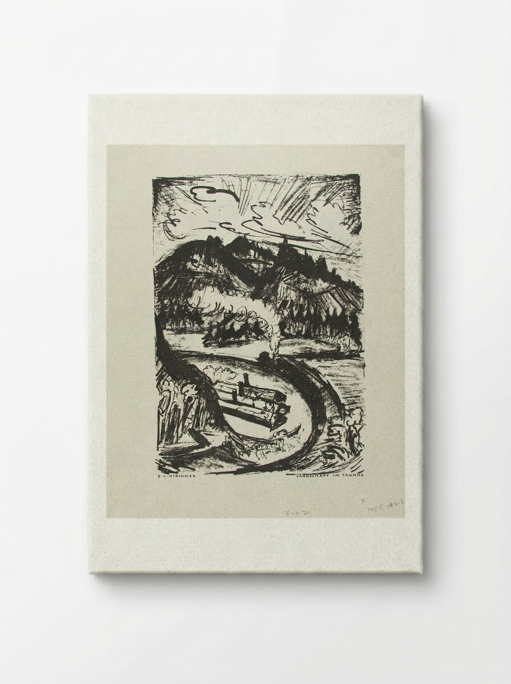 Taunus Landscape - Ernst Ludwig Kirchner - Canvas