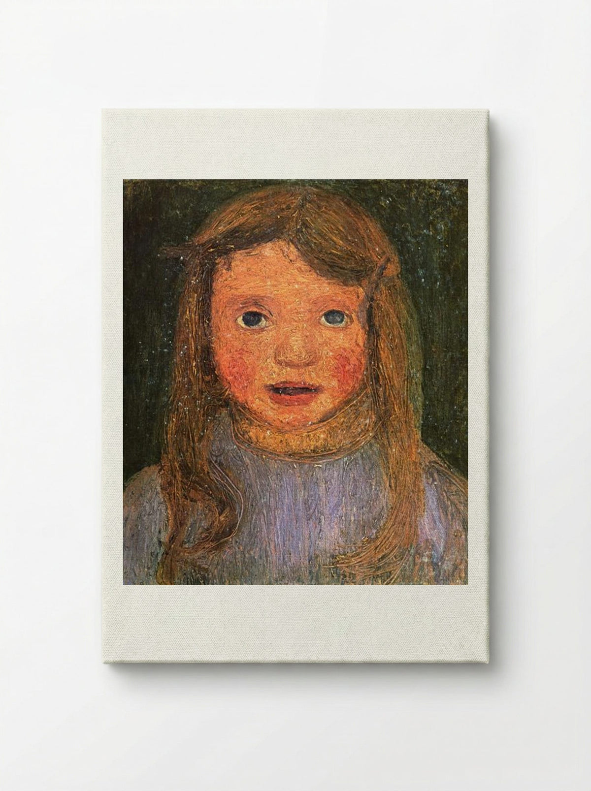 Head of a little girl (Elsbeth) - Paula Modersohn-Becker - Canvas